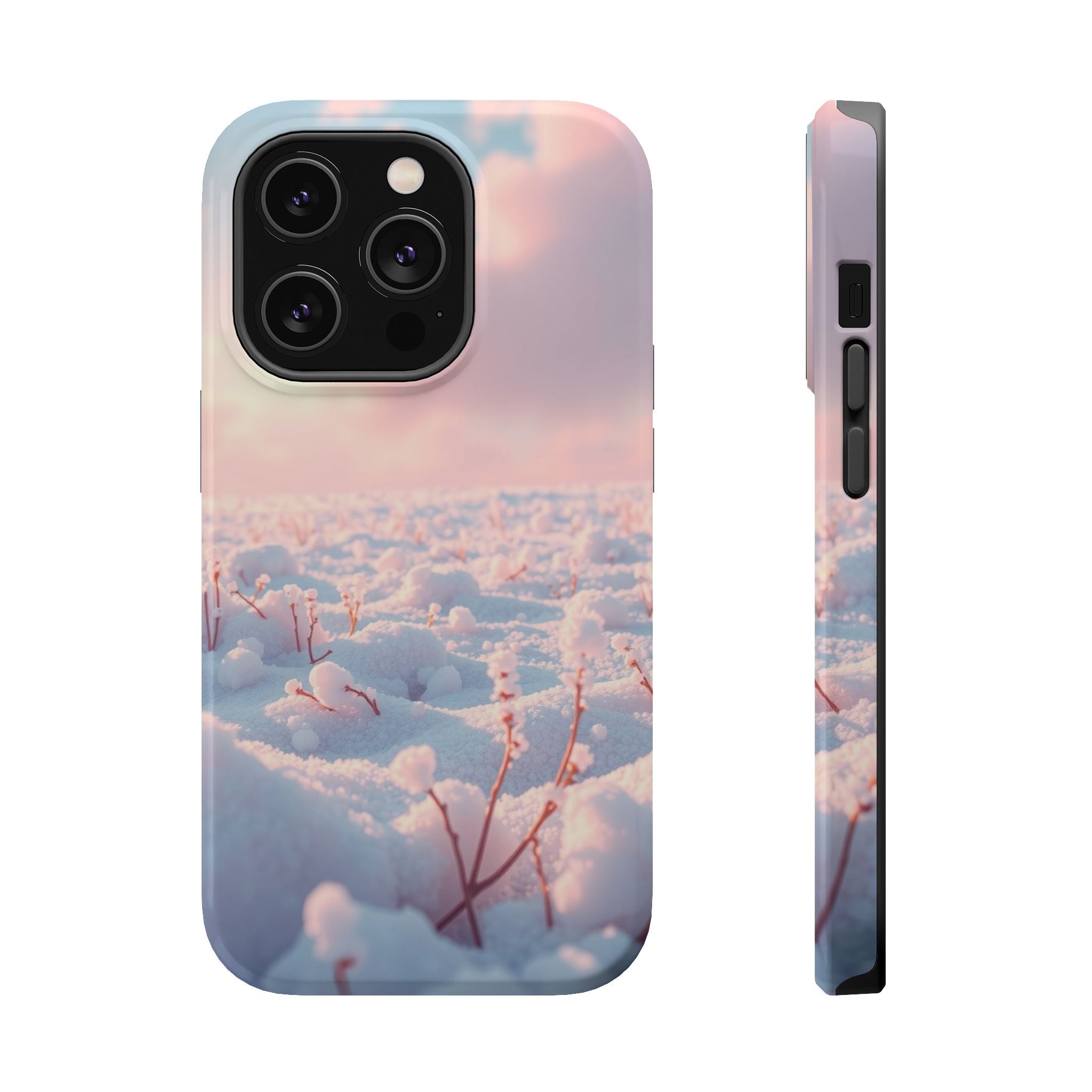 iPhone Snow Field Enchanted Art 13 Bold Modern Everyday Snap Case · iPhone Case