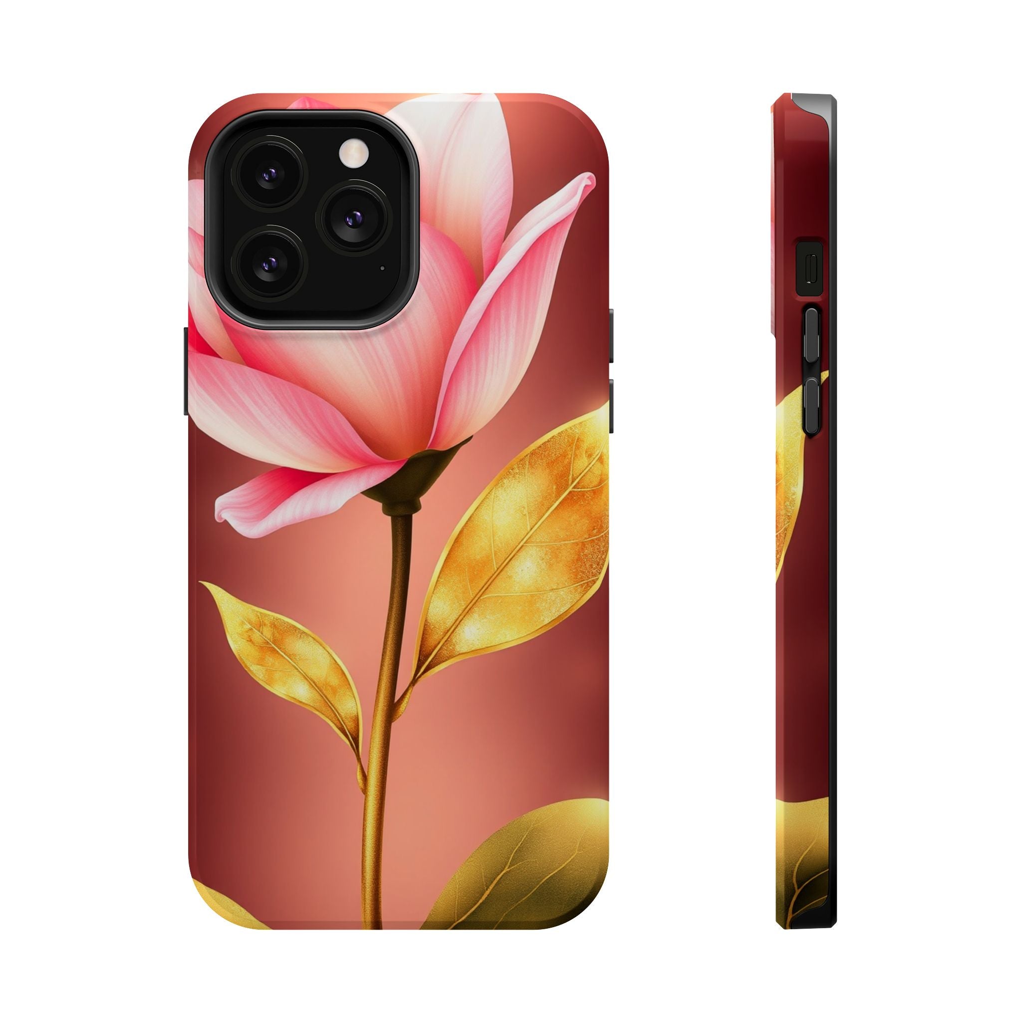 iPhone Dreamy Bloom and Leaf Design 14 Slim Everyday Designer Case · iPhone Case