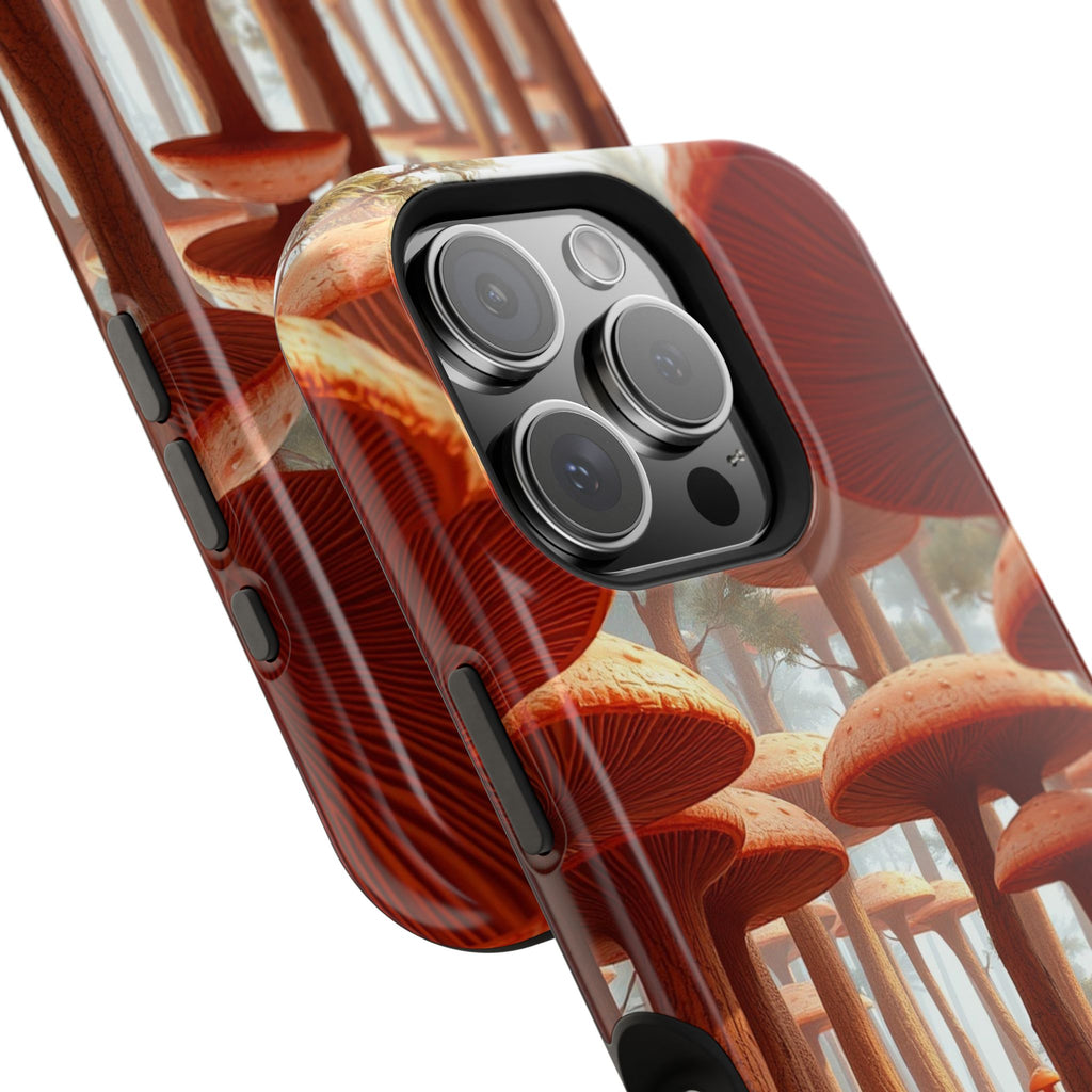 iPhone Mushroom Forest 3D Digital Bold Modern Everyday Snap Case · iPhone Case