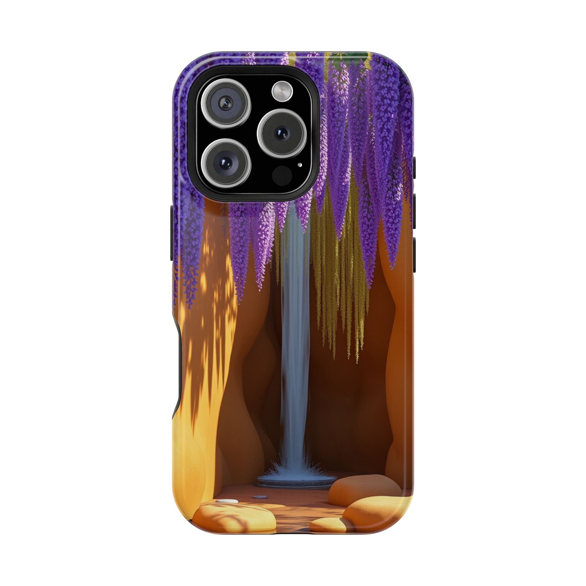 iPhone Earthy Wisteria Cascade Design Slim Everyday Designer Case · iPhone Case