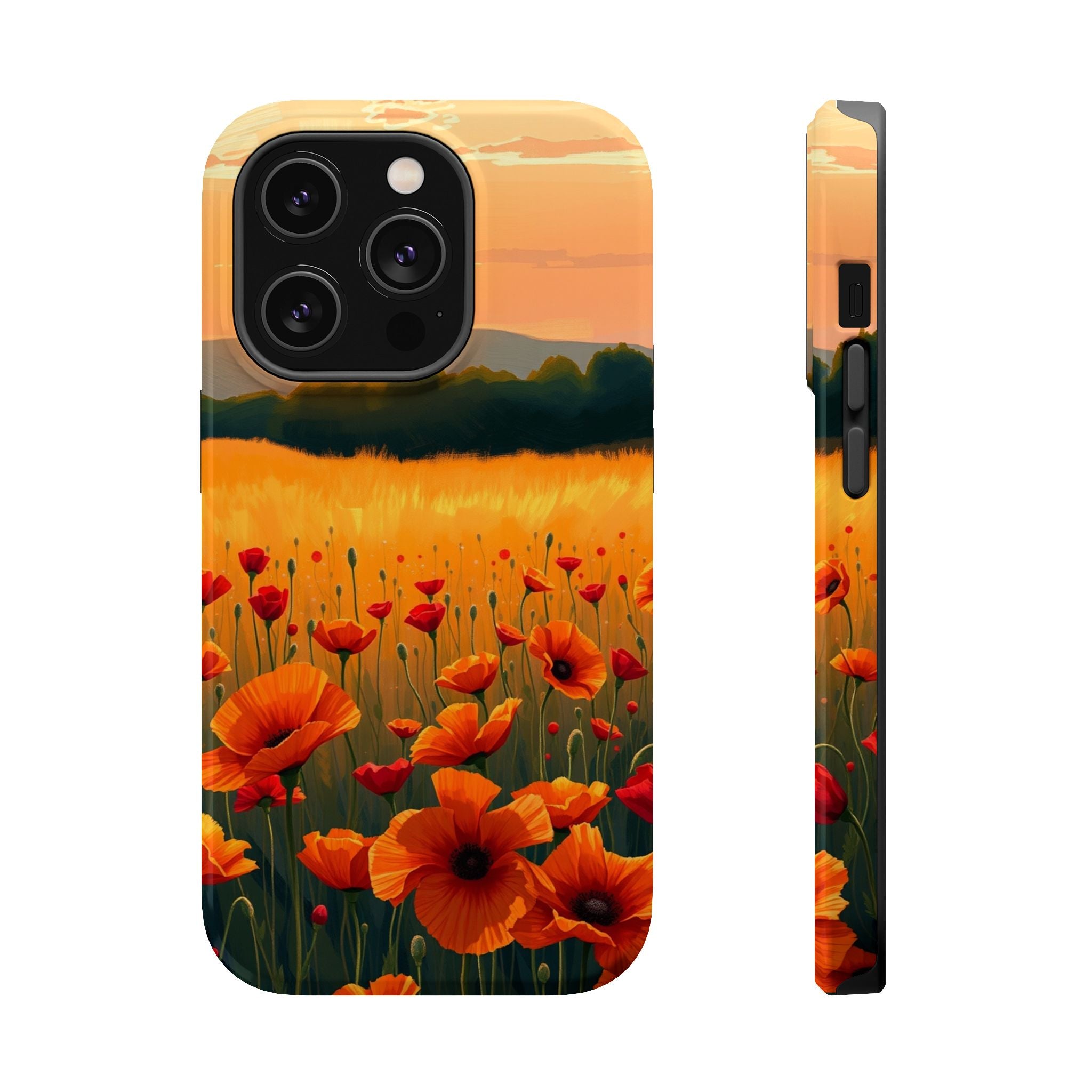 iPhone Poppy Field Cinematic Art Bold Modern Everyday Snap Case · iPhone Case
