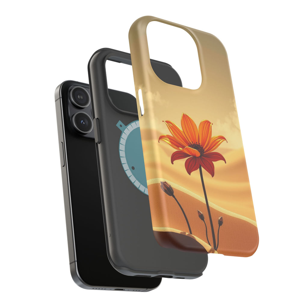 iPhone Neon Floral Dark Gothic Ink Bold Modern Everyday Snap Case · iPhone Case