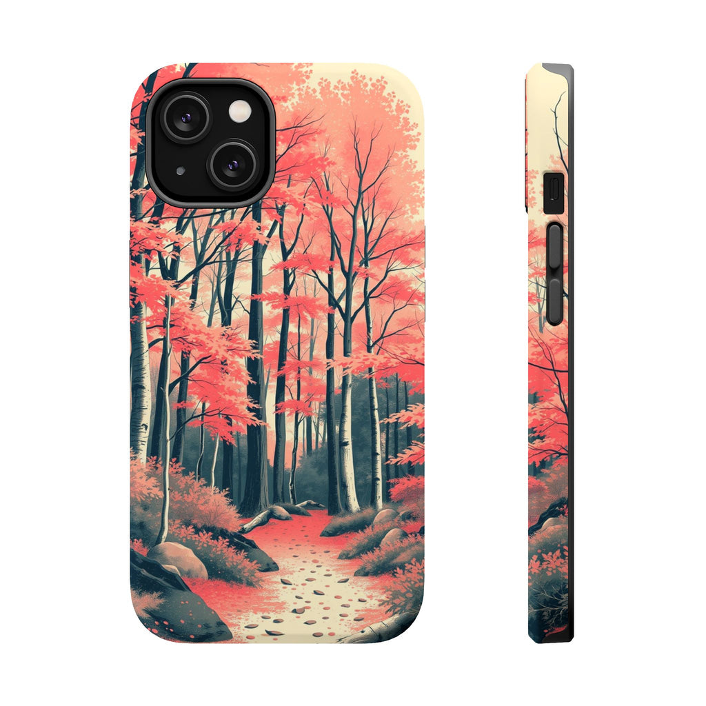 iPhone Autumn Forest Floor Risograph Print Slim iPhone Everyday · iPhone Case