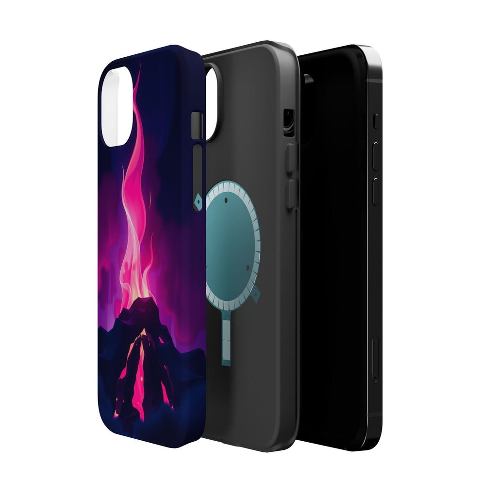 iPhone Cyan And Magenta Wildfire Glow Slim Everyday Designer Case · iPhone Case