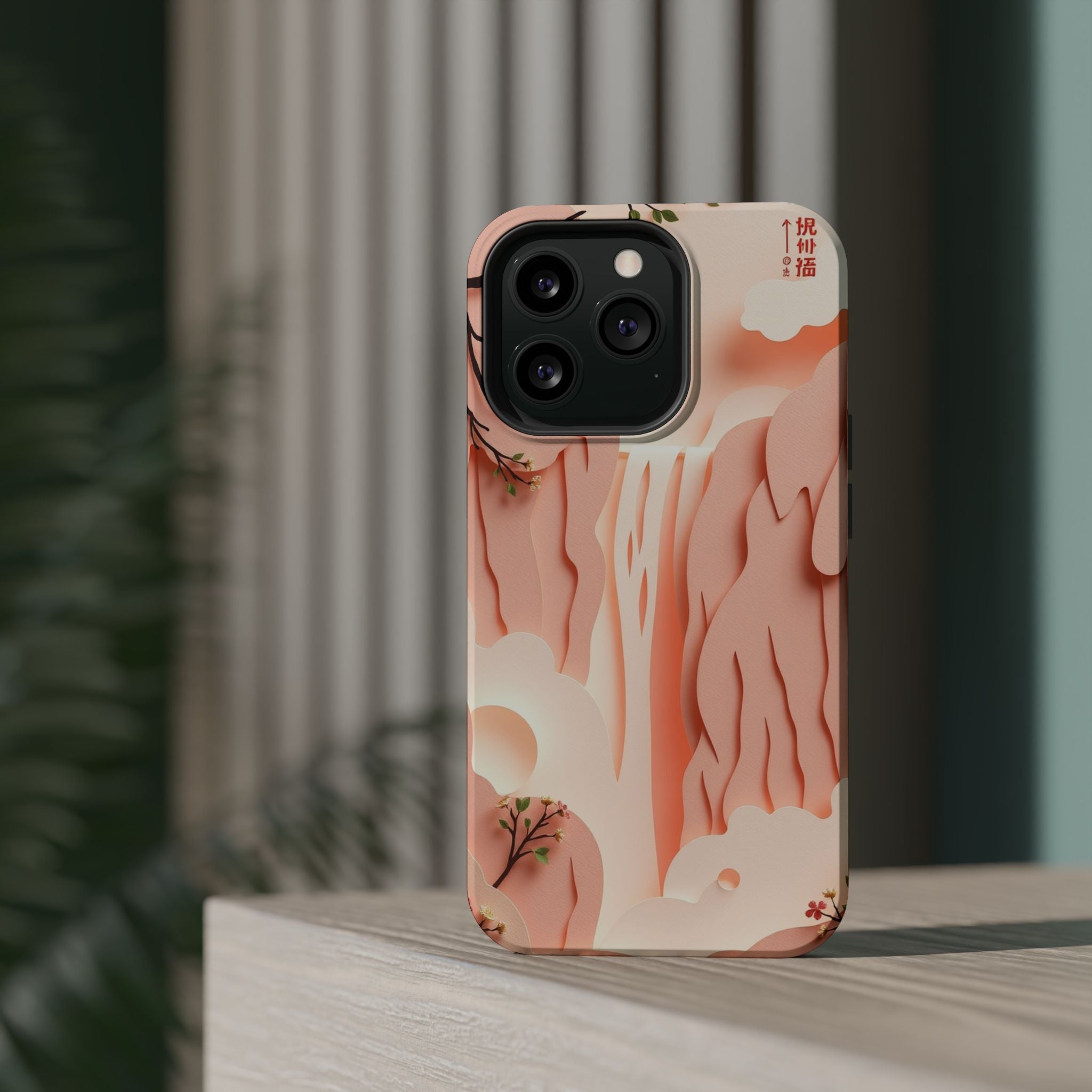 iPhone Waterfall Mist Electric Art Bold Modern Everyday Snap Case · iPhone Case