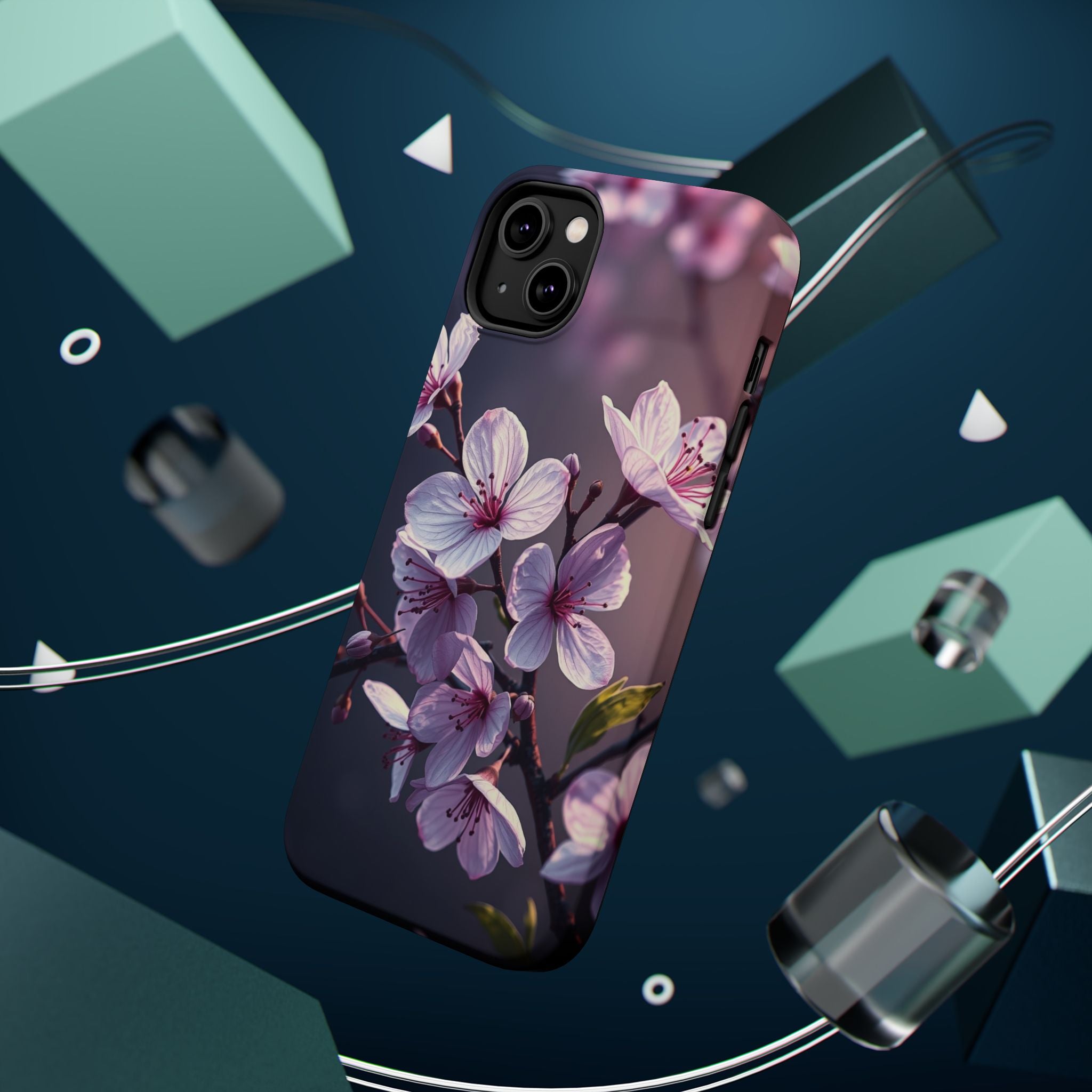iPhone Cherry Blossom Enchanted Art Artistic Everyday Cas Slim Snap Case · iPhon