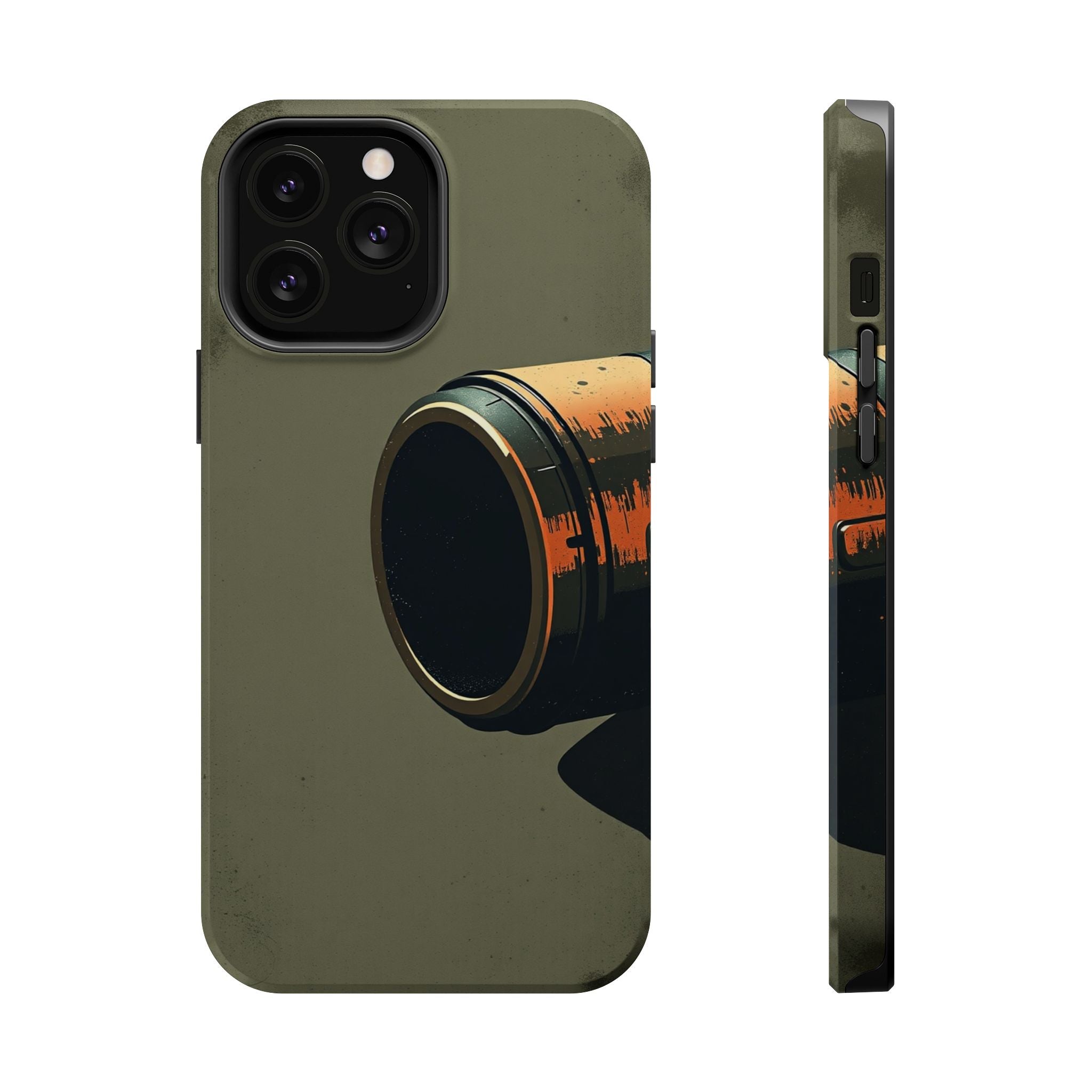 iPhone Charcoal And Copper Vintage Postcard Slim Everyday Designer Case · iPhone