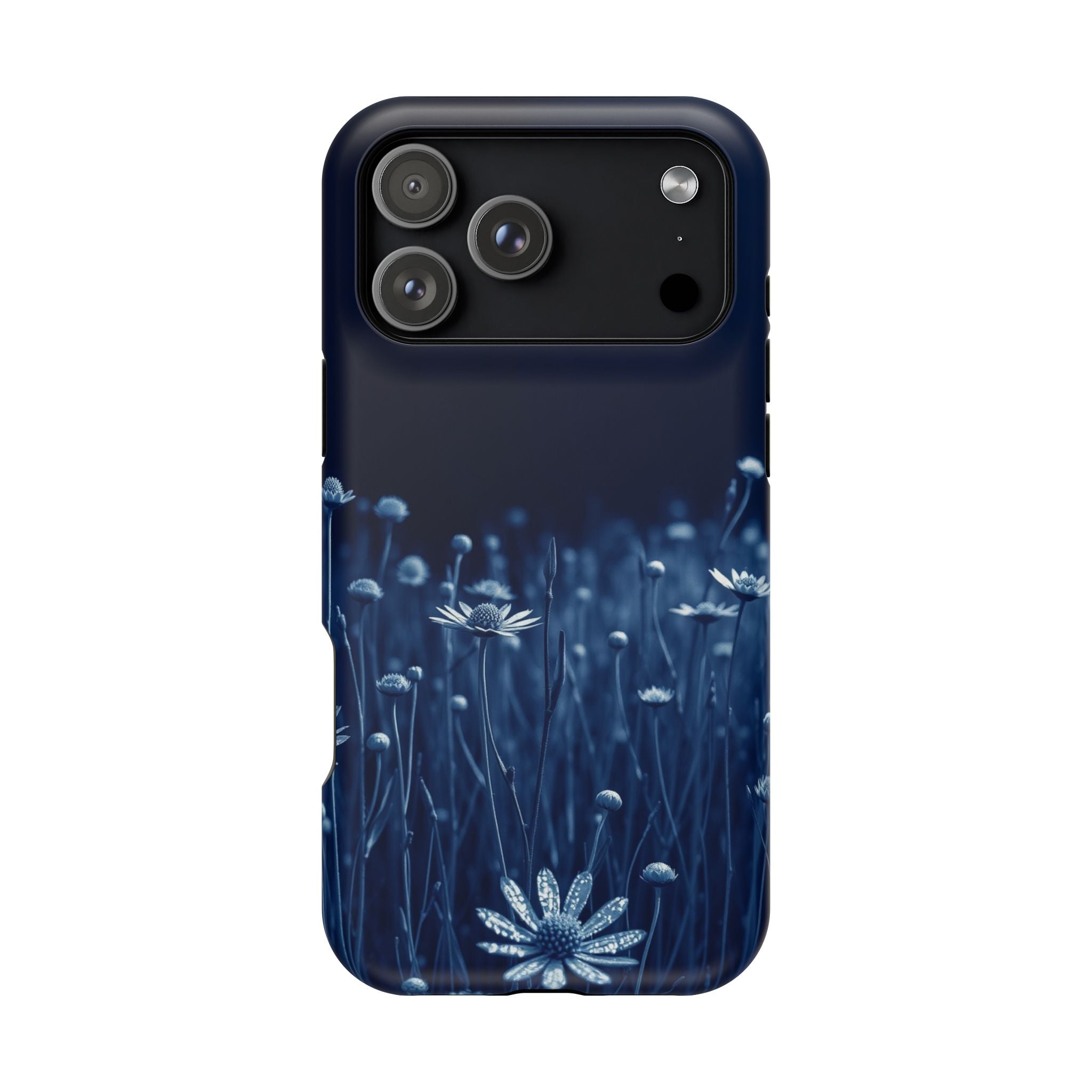 iPhone Midnight Blue And Silver Wildflower Field Clean iPhone Minimal · iPhone C