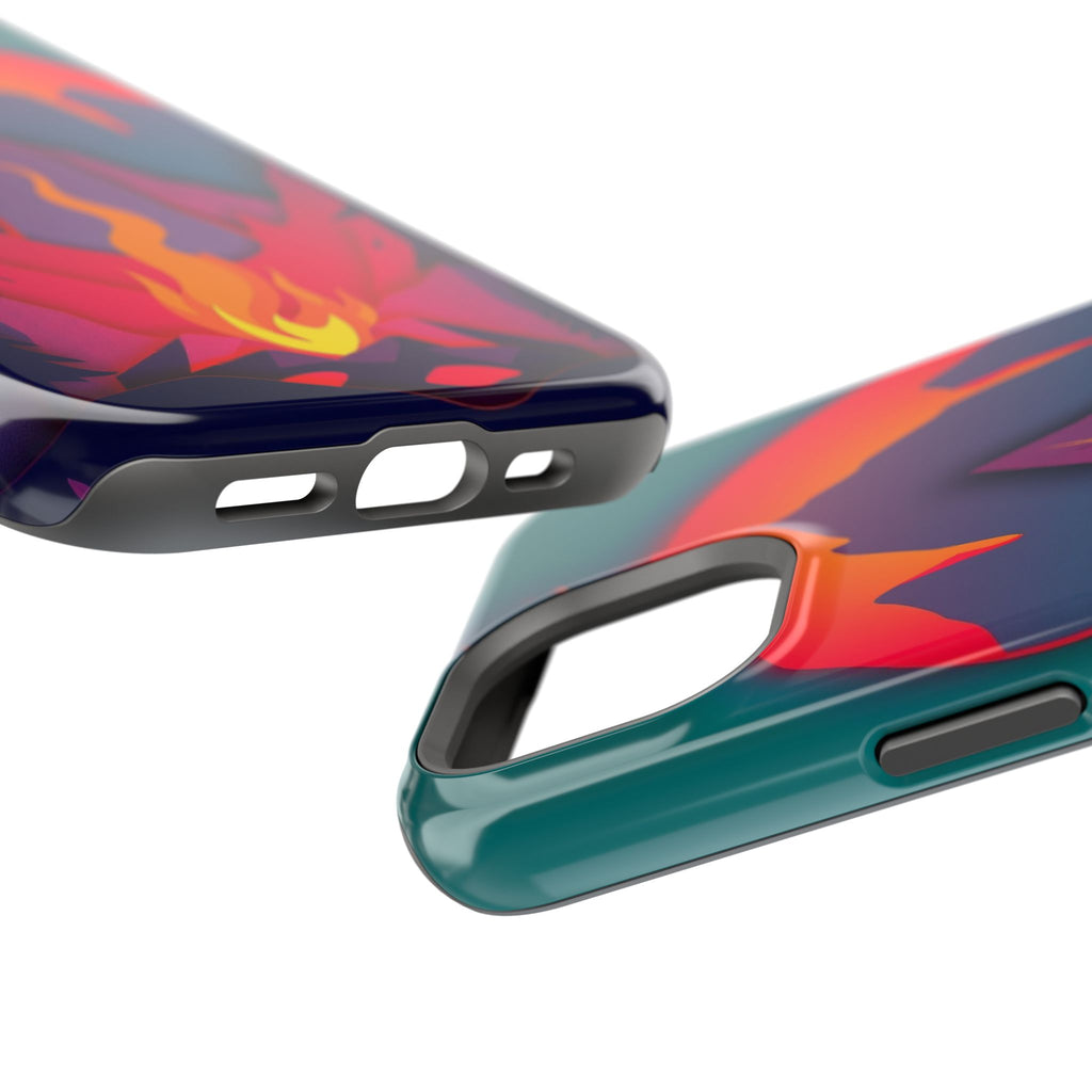 iPhone Cyan And Magenta Wildfire Glow Slim Everyday iPhone 12 Designer · iPhone
