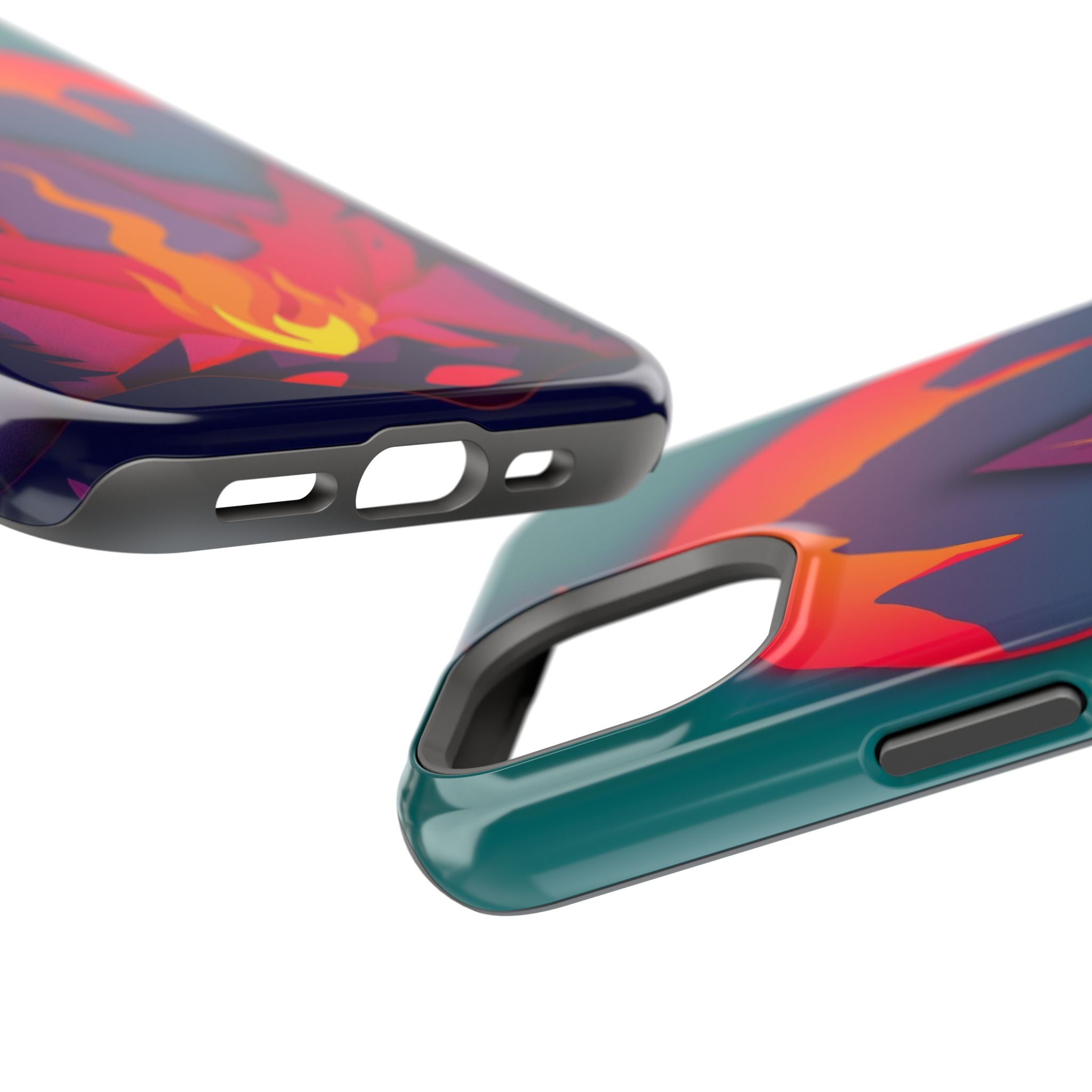 iPhone Cyan And Magenta Wildfire Glow Slim Everyday iPhone 12 Designer · iPhone