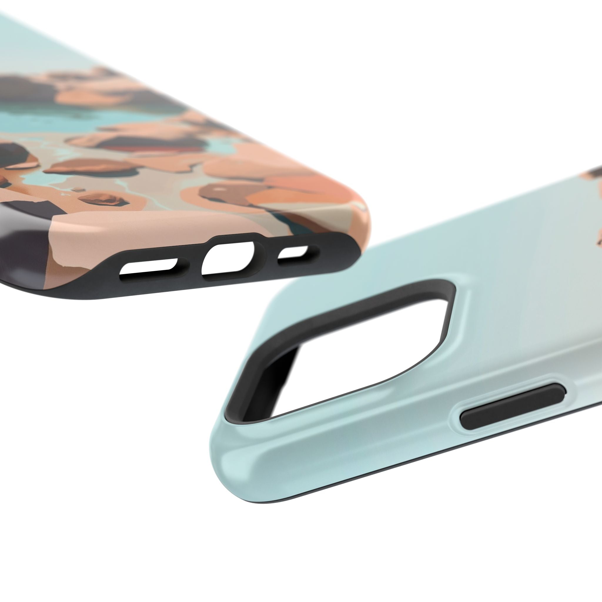 iPhone Tidal Pool Oil Painting Impressionist Slim iPhone Everyday · iPhone Case