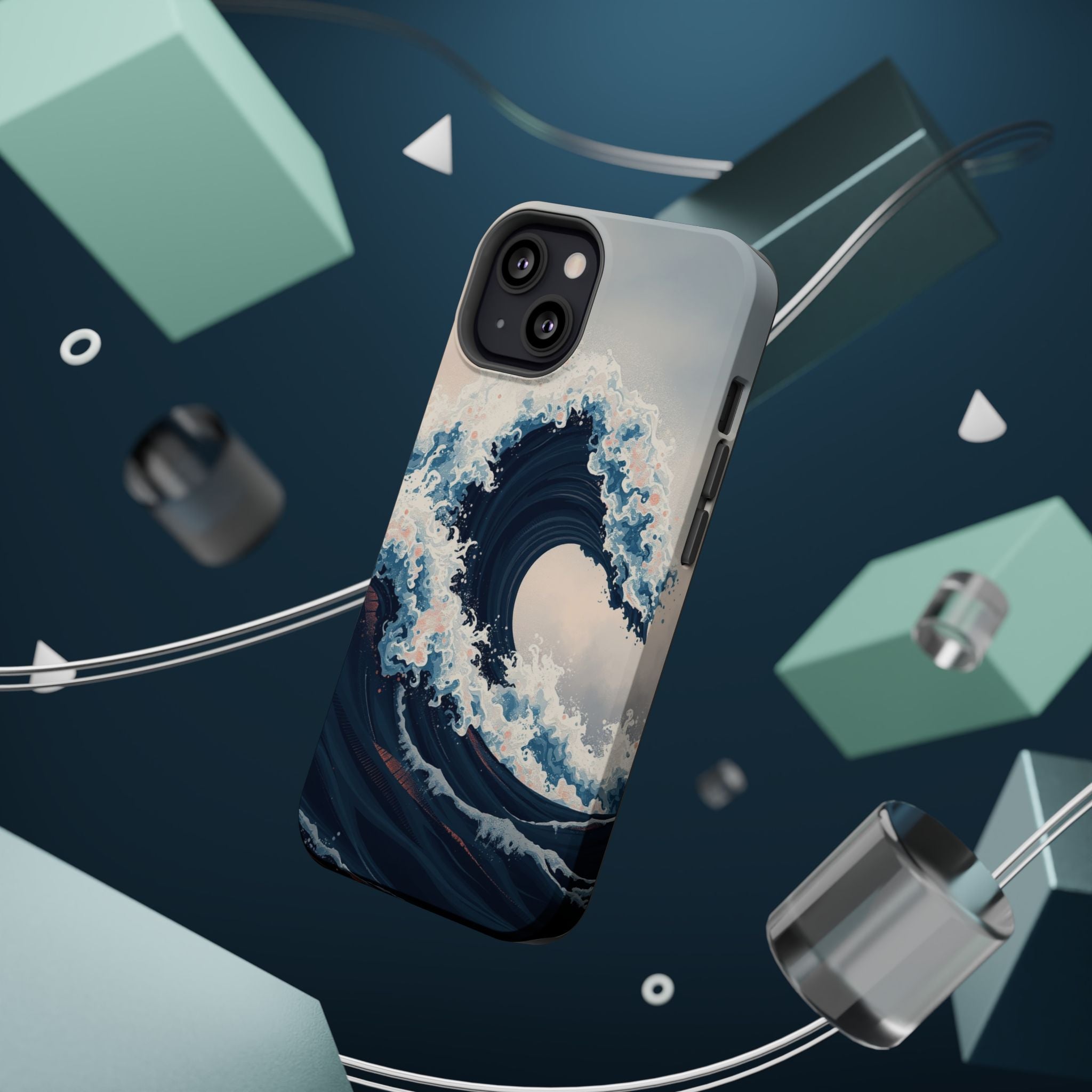 iPhone Ocean Wave Crash Grunge Distressed Slim iPhone Everyday Designer · iPhone