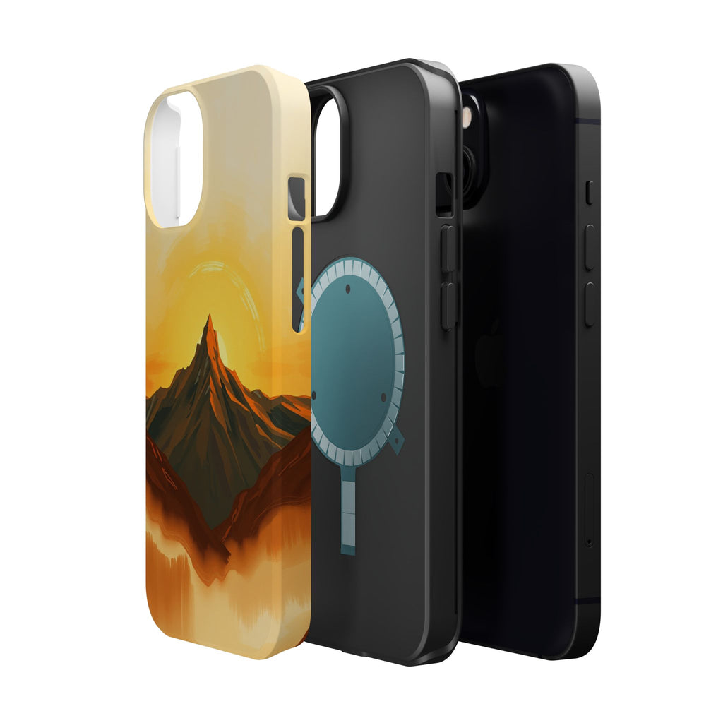 iPhone Mustard And Rust Mountain at Sunrise Slim iPhone Everyday · iPhone Case