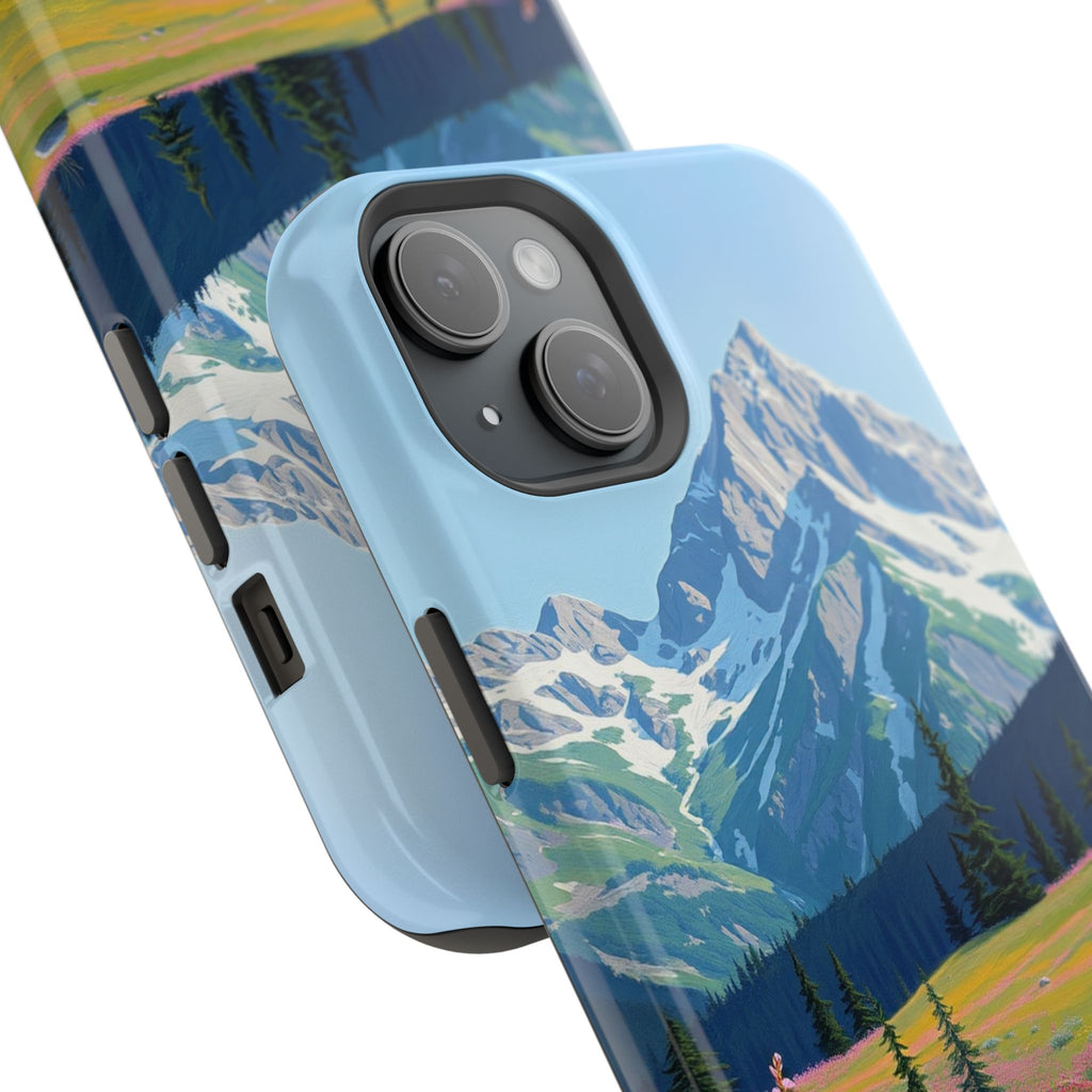 iPhone Earthy Alpine Meadow Design Bold Modern Everyday Snap Case · iPhone Case