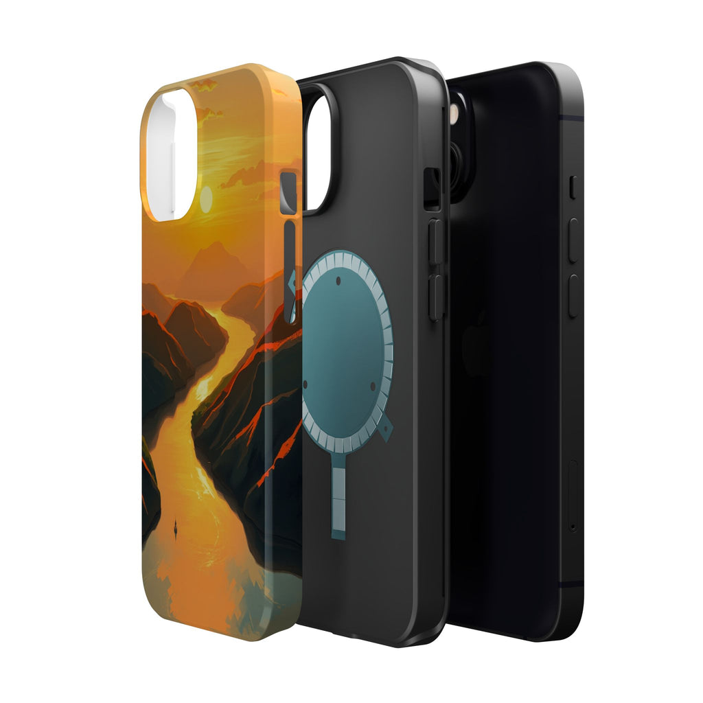 iPhone River Delta Aerial Oil Painting Impressionist iPhone Slim · iPhone Case