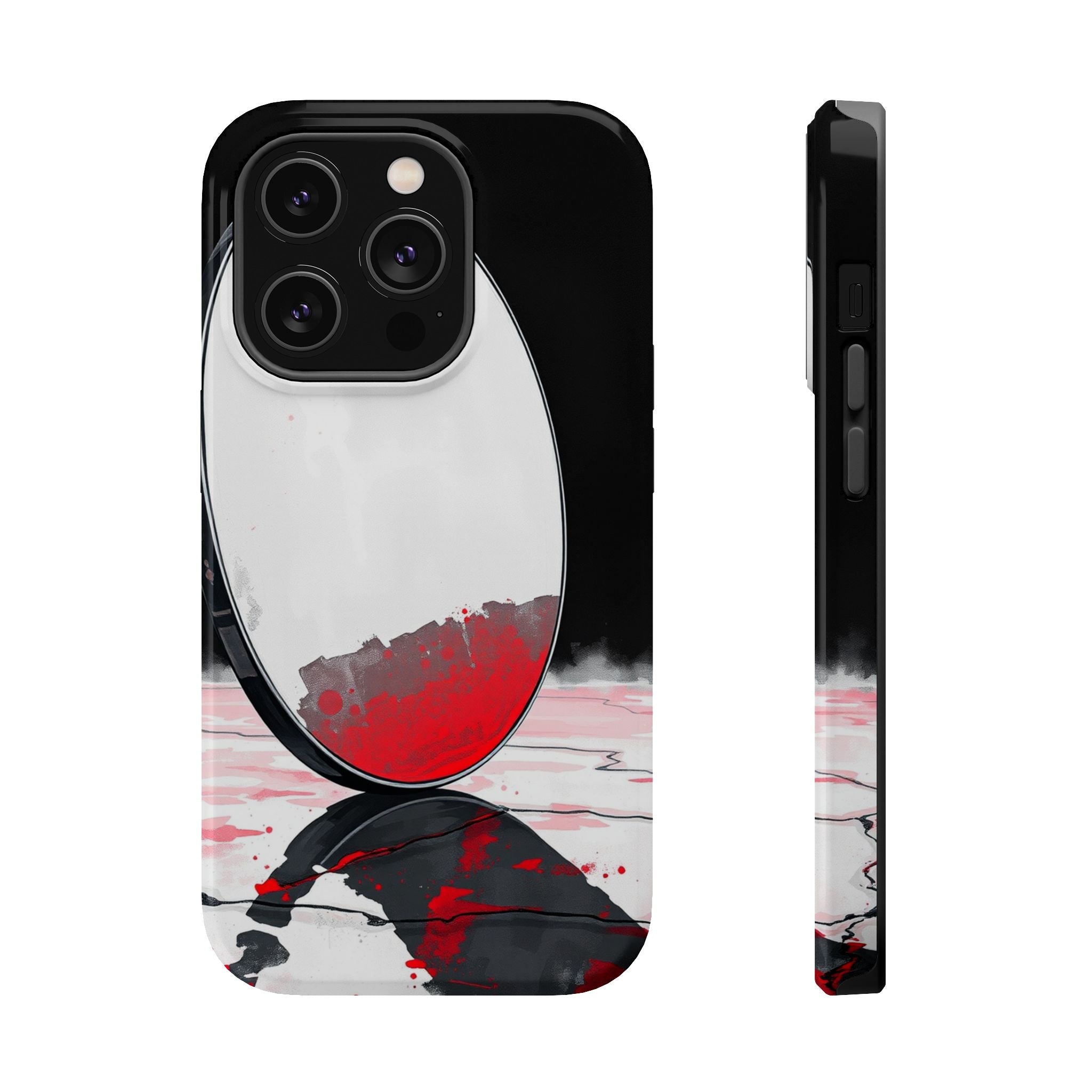 iPhone Earthy Salt Flat Mirror Design Slim Everyday Designer Case · iPhone Case