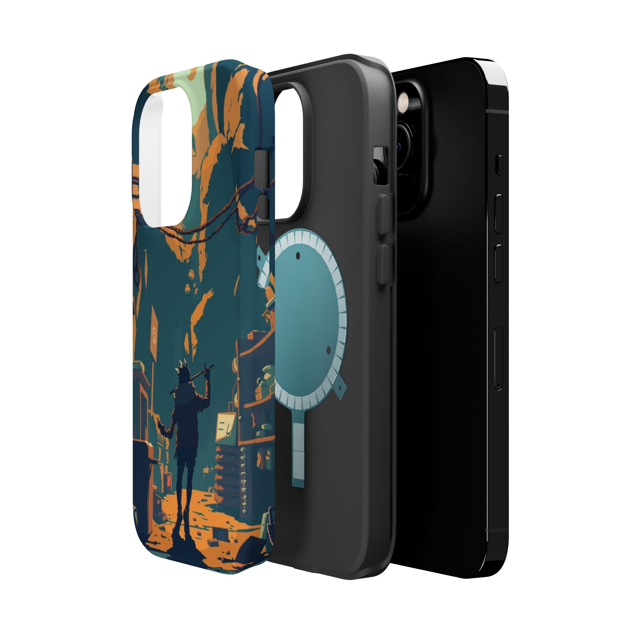 iPhone Mustard And Rust Unhinged in a Cute Way Soft Finish Everyday Case · iPhon