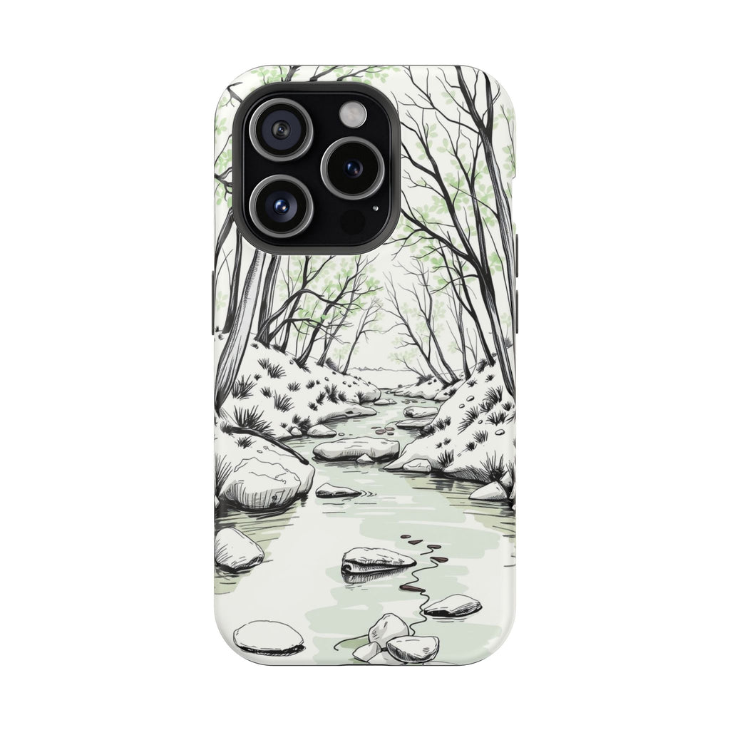 iPhone Sage And Ivory Spring Creek Bold Modern Everyday Snap Case · iPhone Case