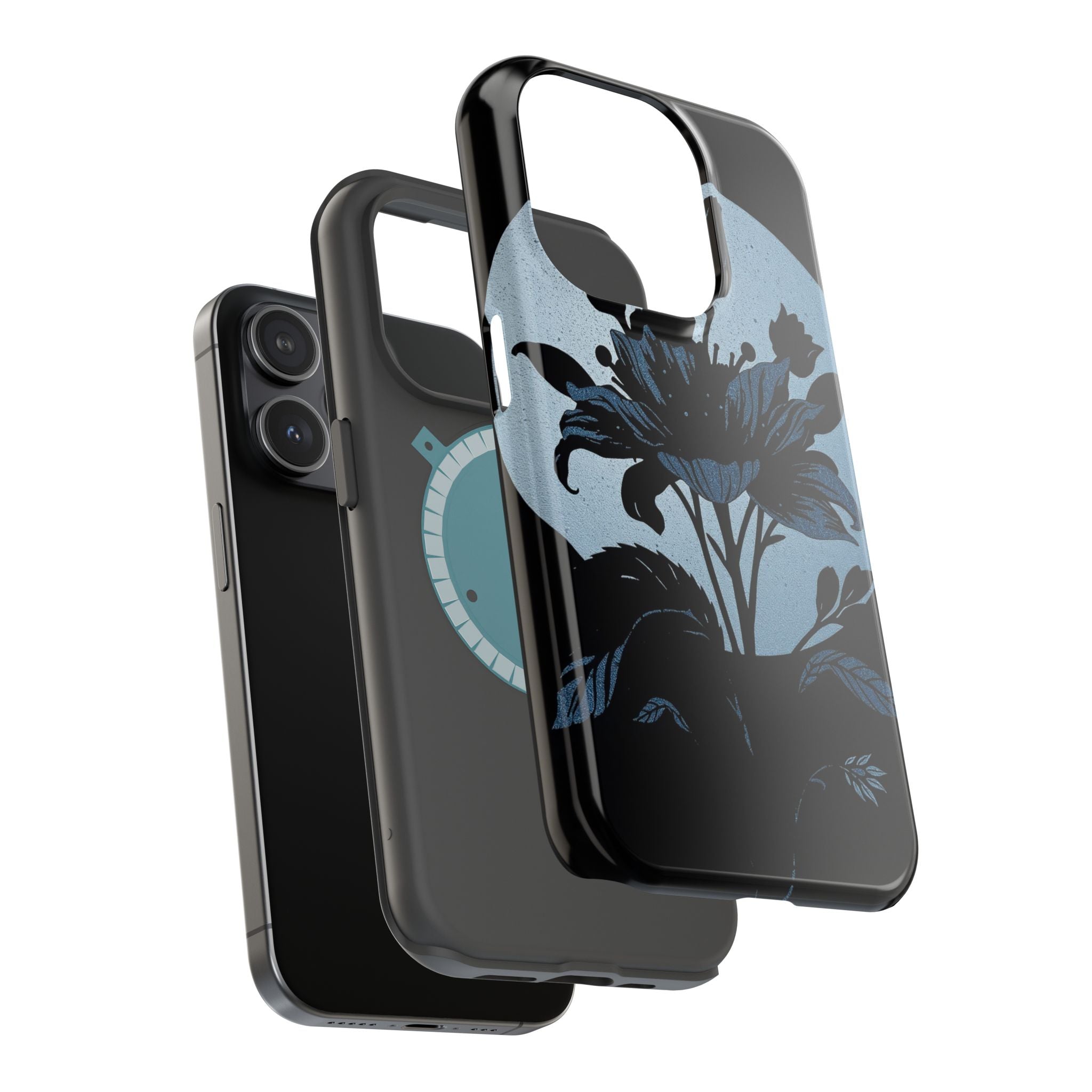 iPhone Radiant Floral Silhouette Design Slim Everyday Designer Case · iPhone Cas