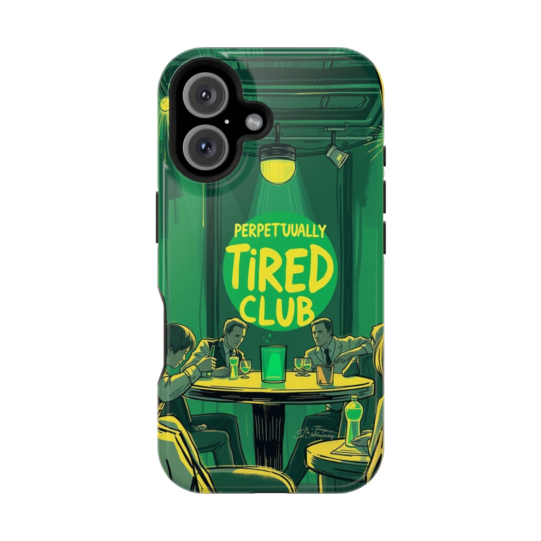 iPhone Radiant Perpetually Tired Club Design Slim Everyday Designer Case · iPhon