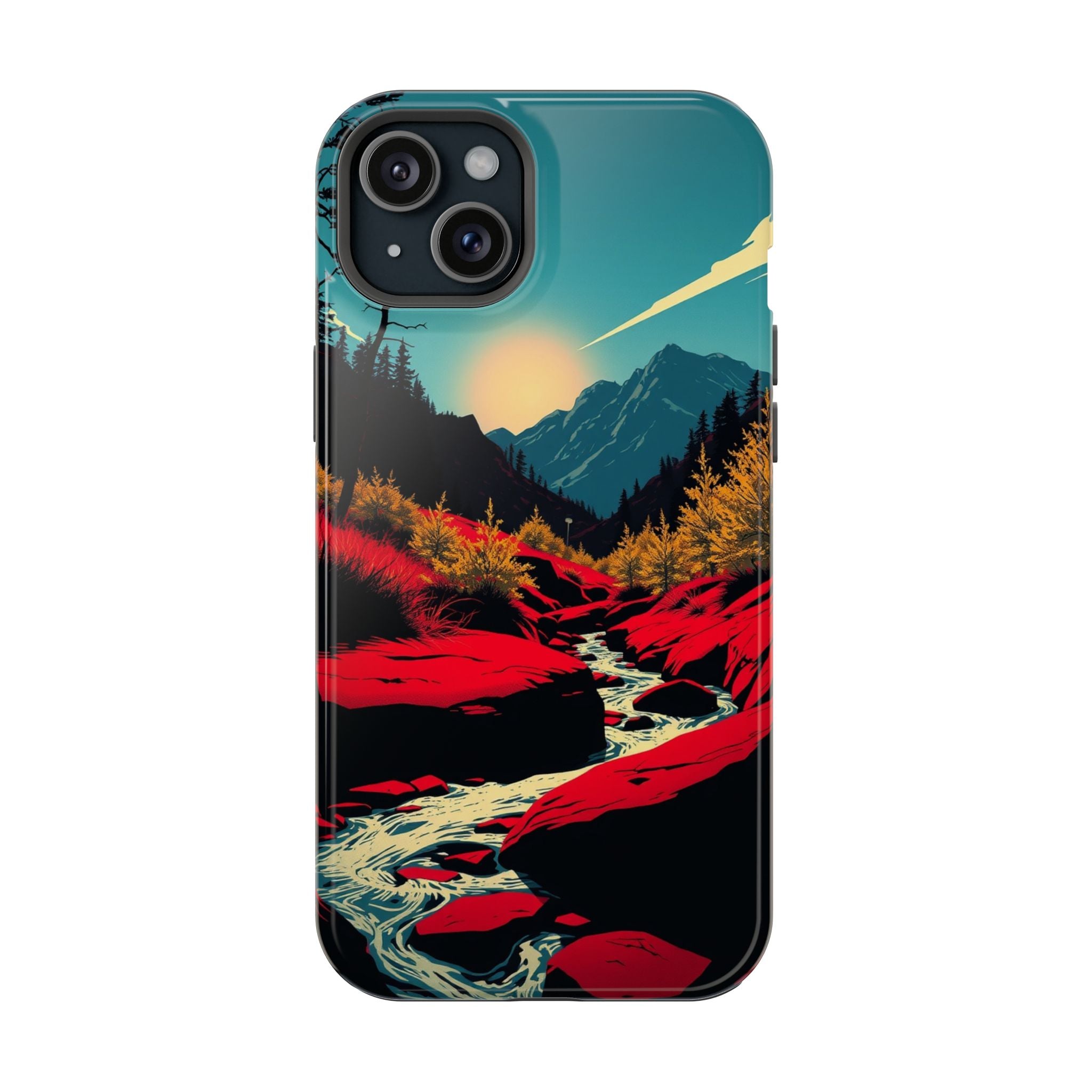 iPhone Earthy Spring Creek Design Bold Modern Everyday Snap Case · iPhone Case