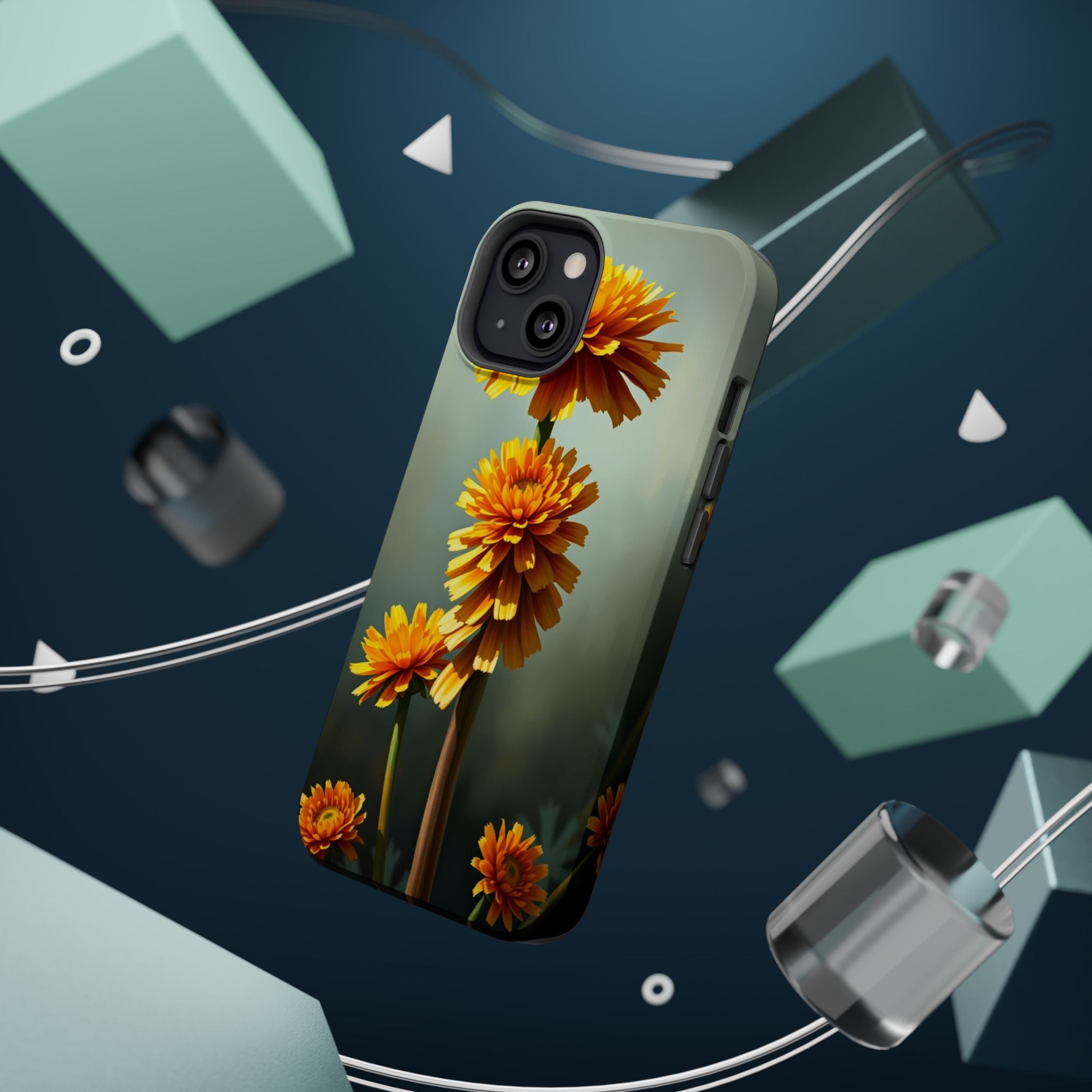 iPhone Ranunculus Stack Electric Art Slim Everyday Designer Case · iPhone Case