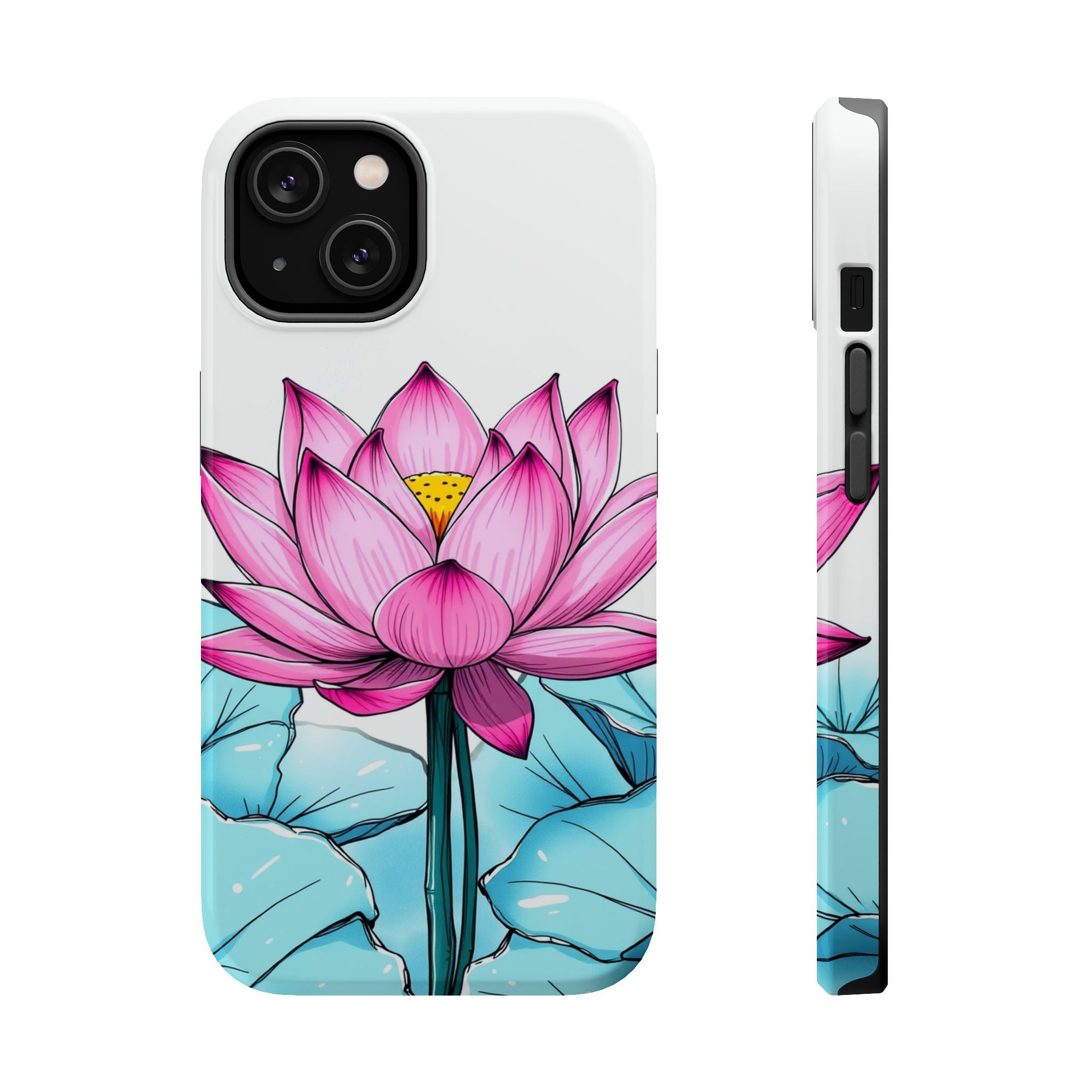 iPhone Vibrant Lotus Pond Design Bold Modern Everyday Snap Case · iPhone Case