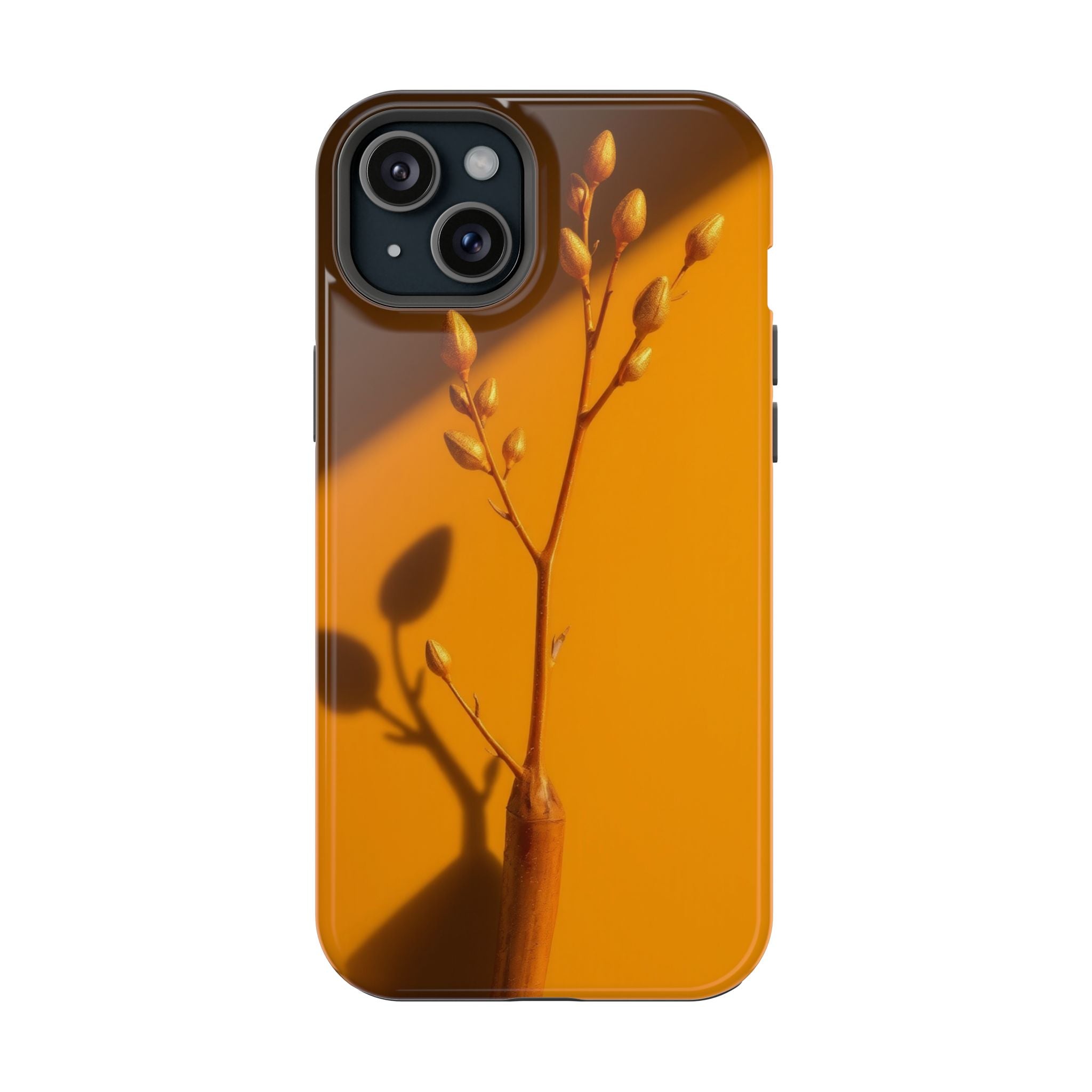 iPhone Mustard And Rust Minimalist Stem Slim Everyday iPhone Designer · iPhone C