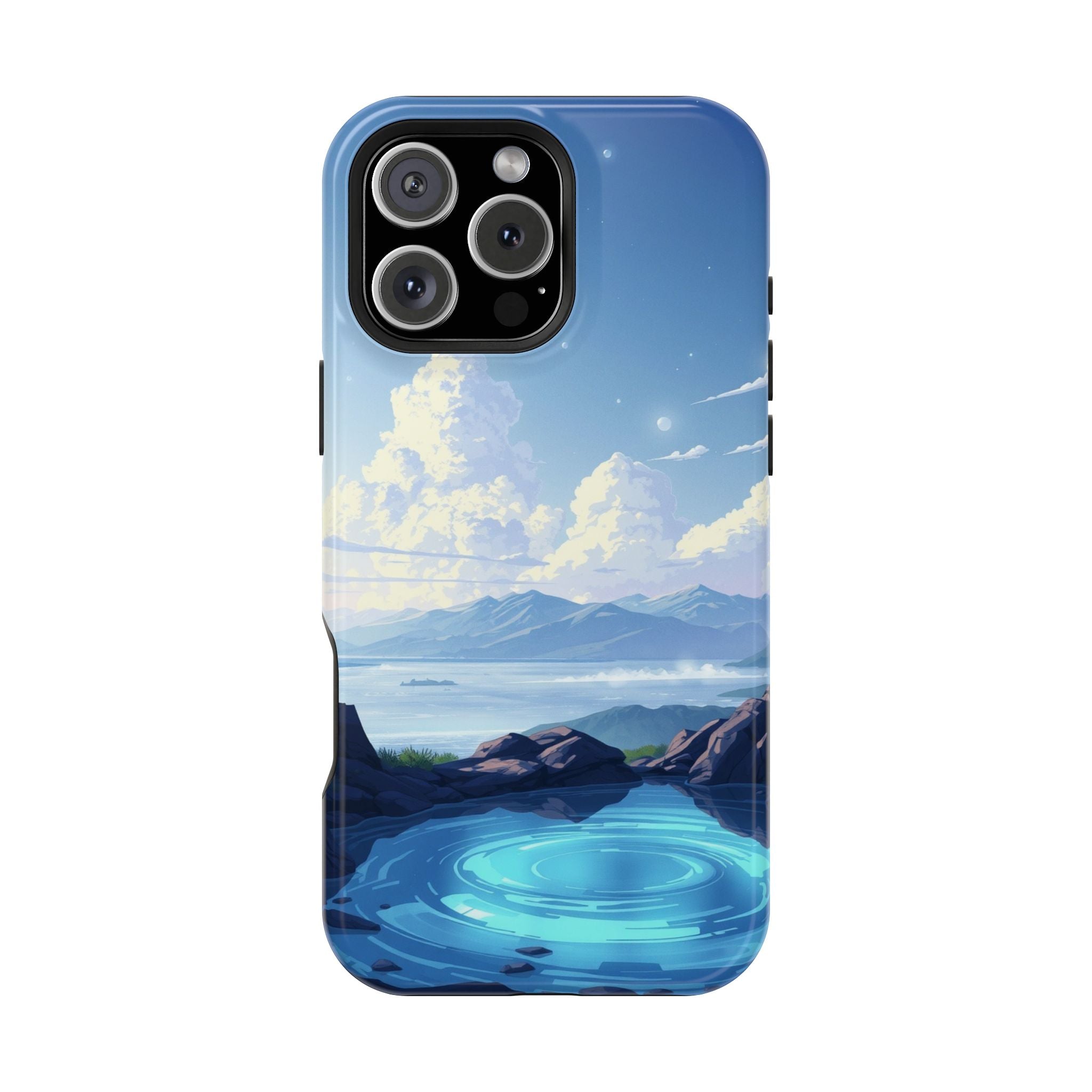 iPhone Earthy Tidal Pool Design 18 Bold Modern Everyday Snap Case · iPhone Case