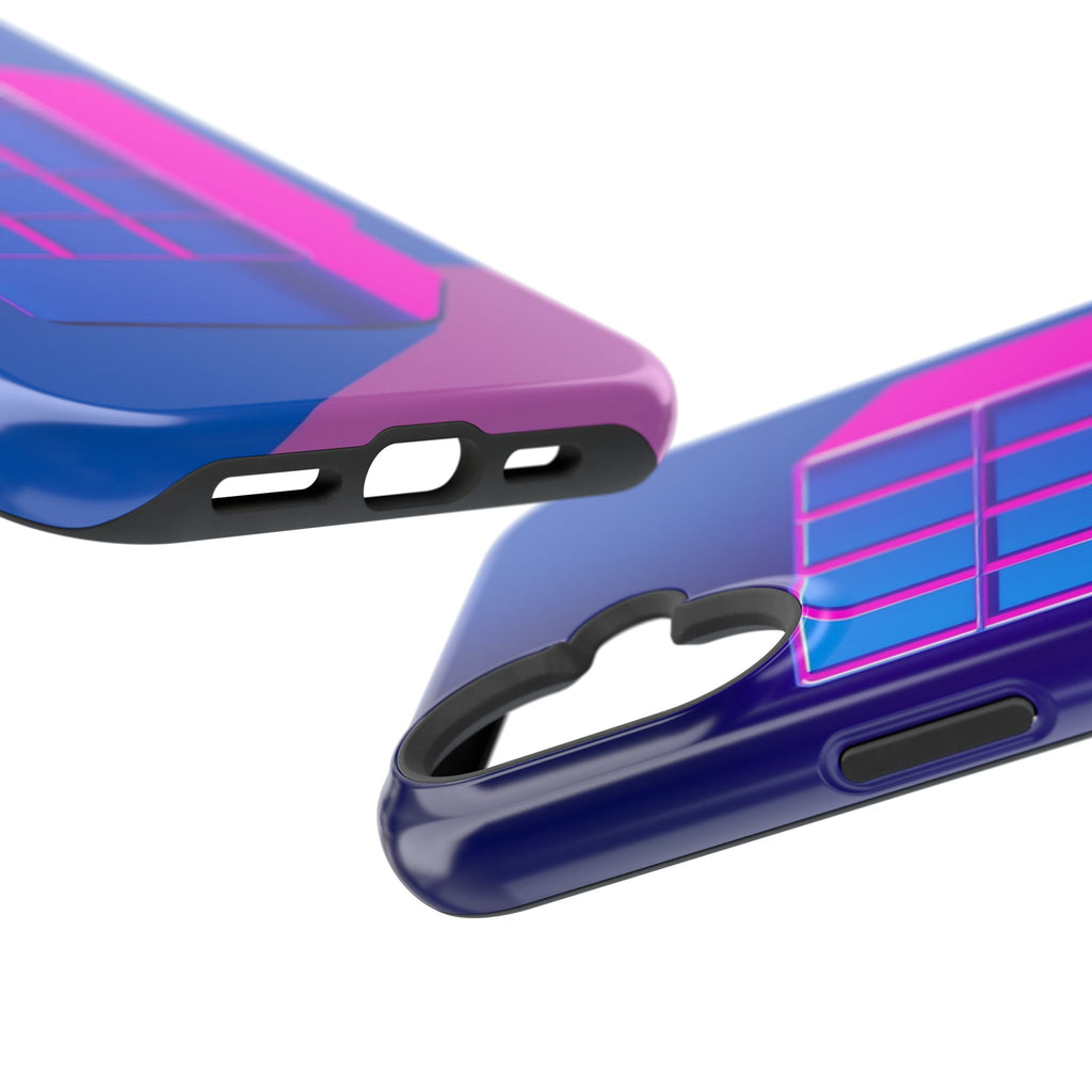 iPhone Earthy 80s Grid Synthwave Design Slim Everyday Designer Case · iPhone Cas