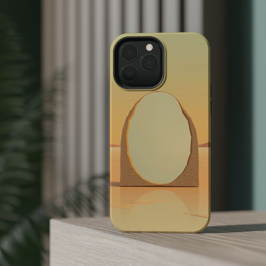 iPhone Mustard And Rust Salt Flat Mirror Slim Everyday iPhone Designer · iPhone