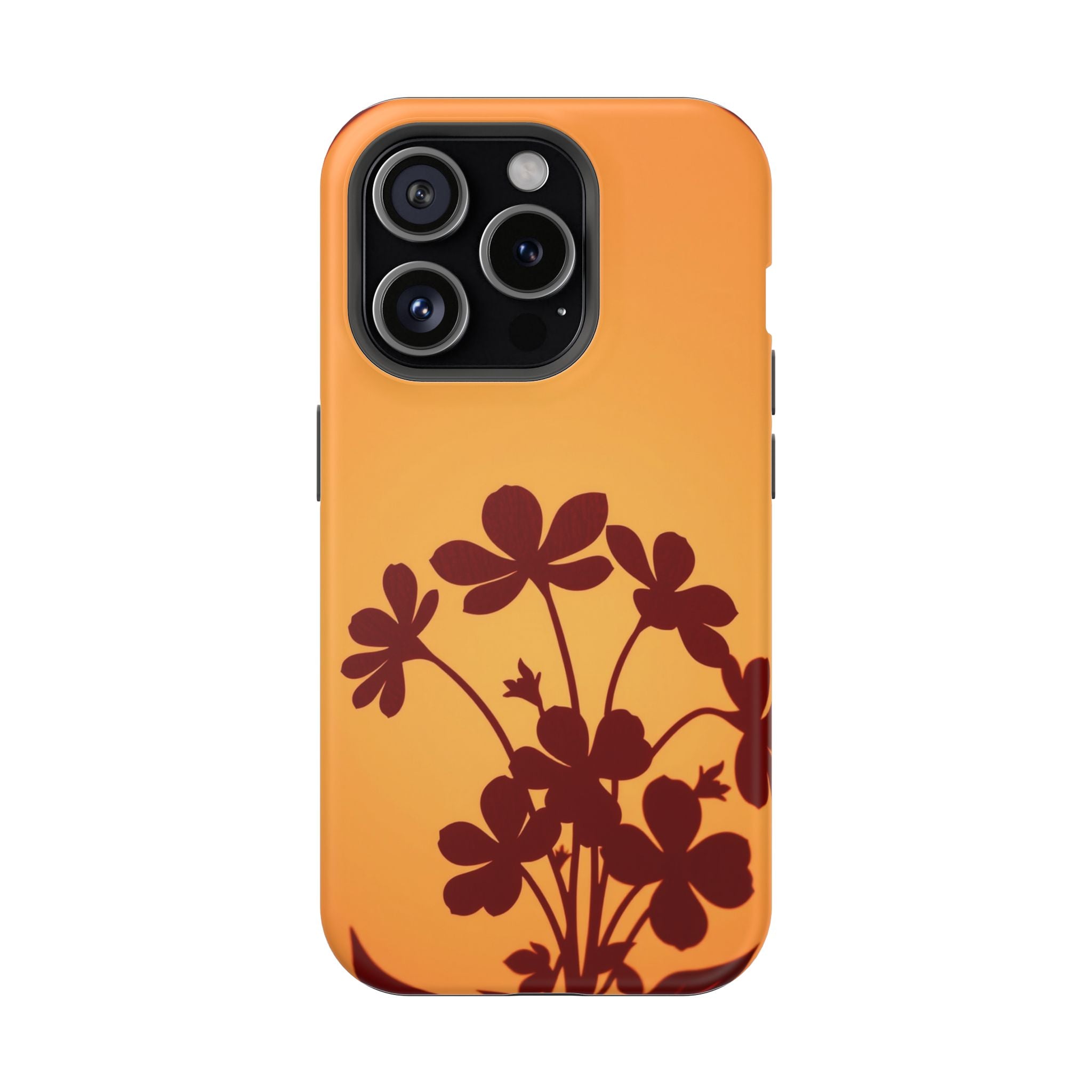 iPhone Floral Silhouette Electric Art Slim Everyday Designer Case · iPhone Case