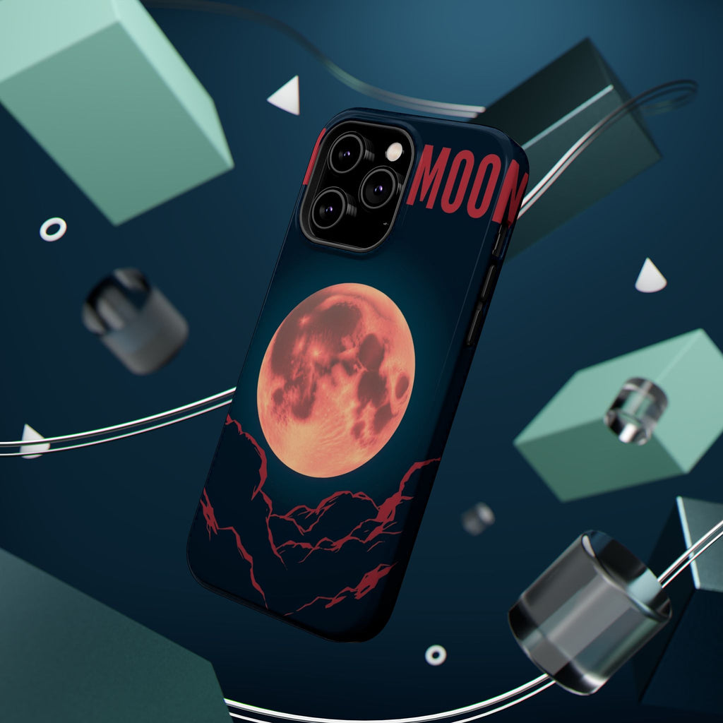 iPhone Blood Moon Rise Vintage Retro Poster Slim Everyday Designer Case · iPhone