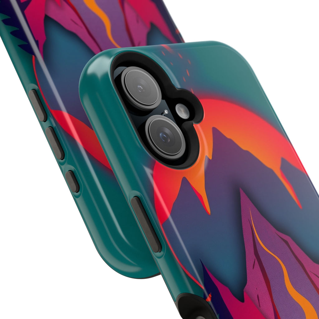 iPhone Cyan And Magenta Wildfire Glow Slim Everyday iPhone 12 Designer · iPhone