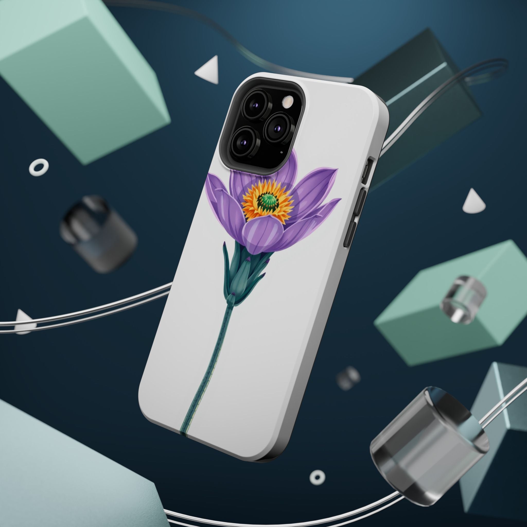 iPhone Indigo And Violet Desert Flower Slim Everyday Designer Case · iPhone Case