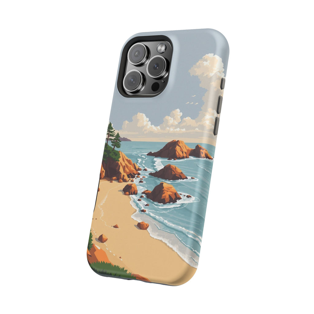 iPhone Mustard And Rust Pebble Beach Slim Everyday Designer Case · iPhone Case