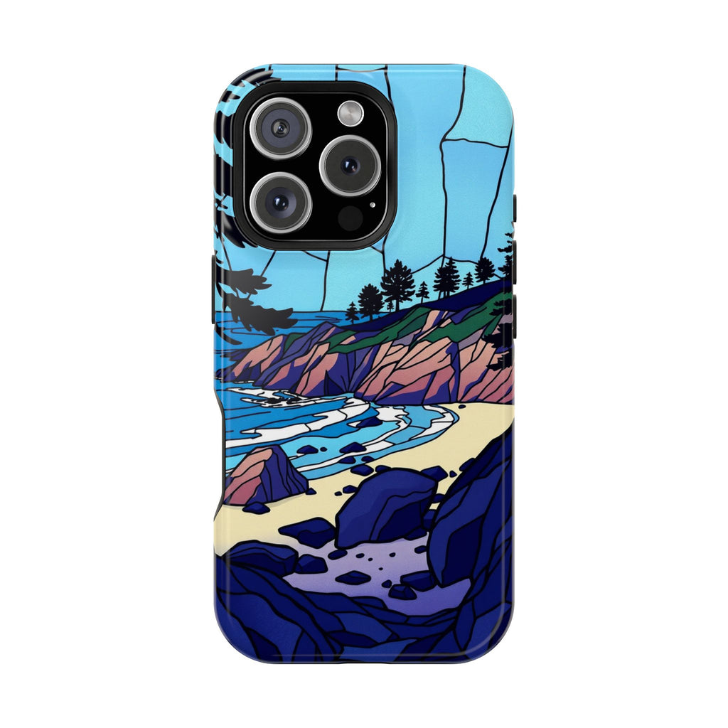 iPhone Indigo And Violet Pebble Beach Slim Everyday iPhone 11 Designer · iPhone