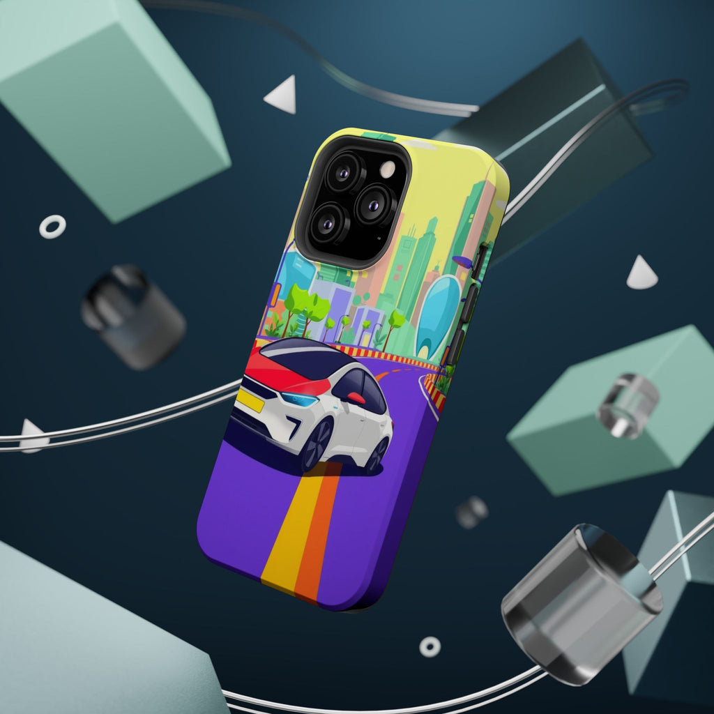 iPhone Electric Car Future Kids Fun Phone Case Gift Slim Snap Case · iPhone Case