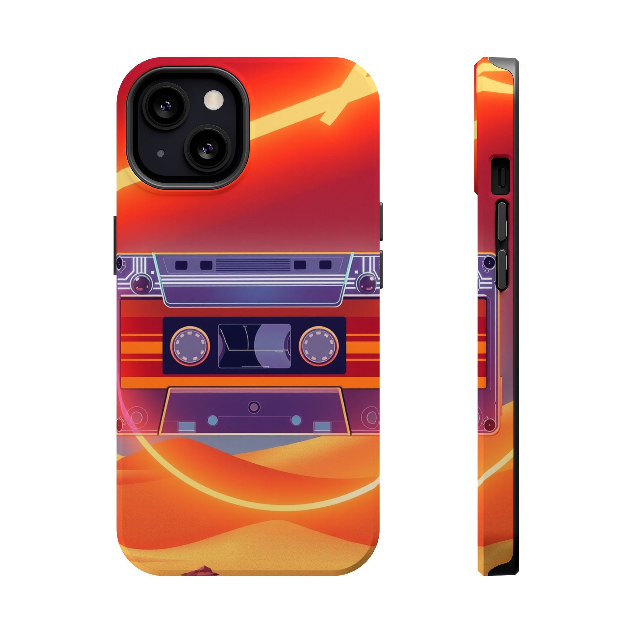 iPhone Cassette Tape Rewind Bold Art Slim Everyday Designer Case · iPhone Case