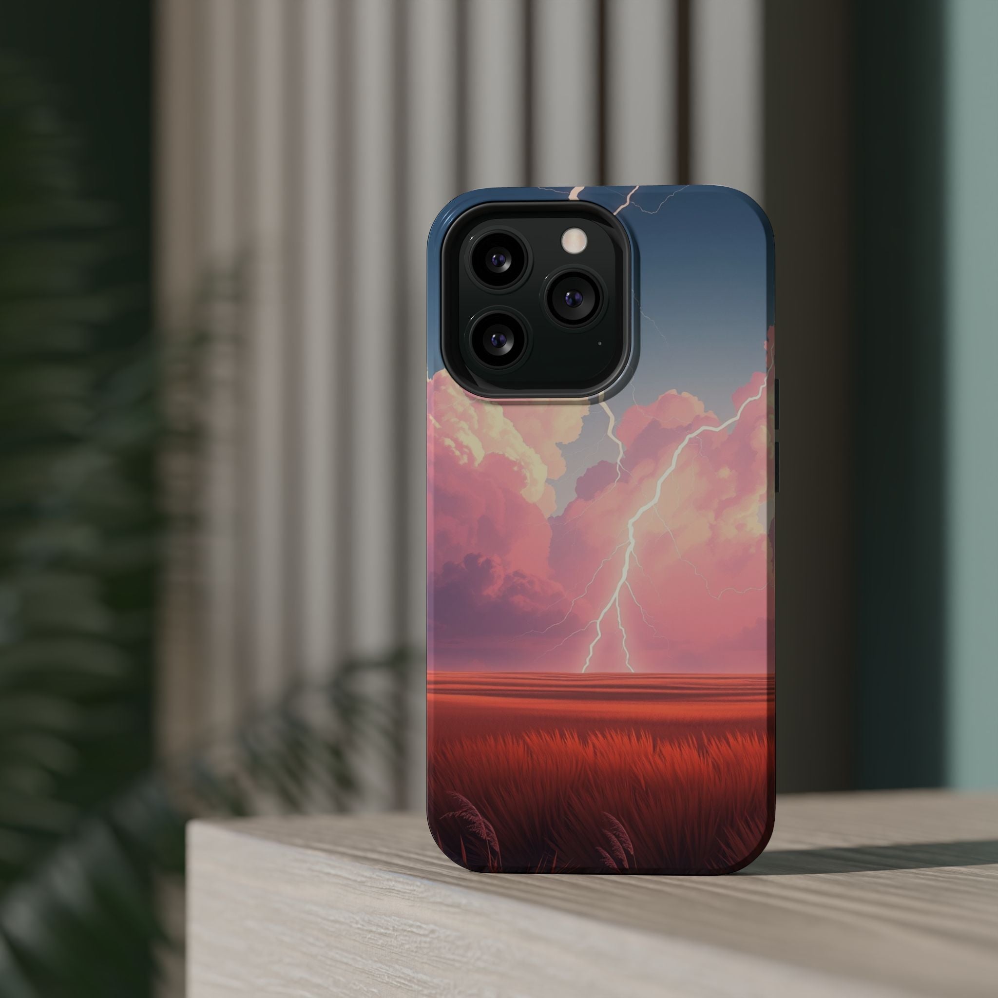 iPhone Prairie Lightning Bold Art Bold Modern Everyday Snap Case · iPhone Case