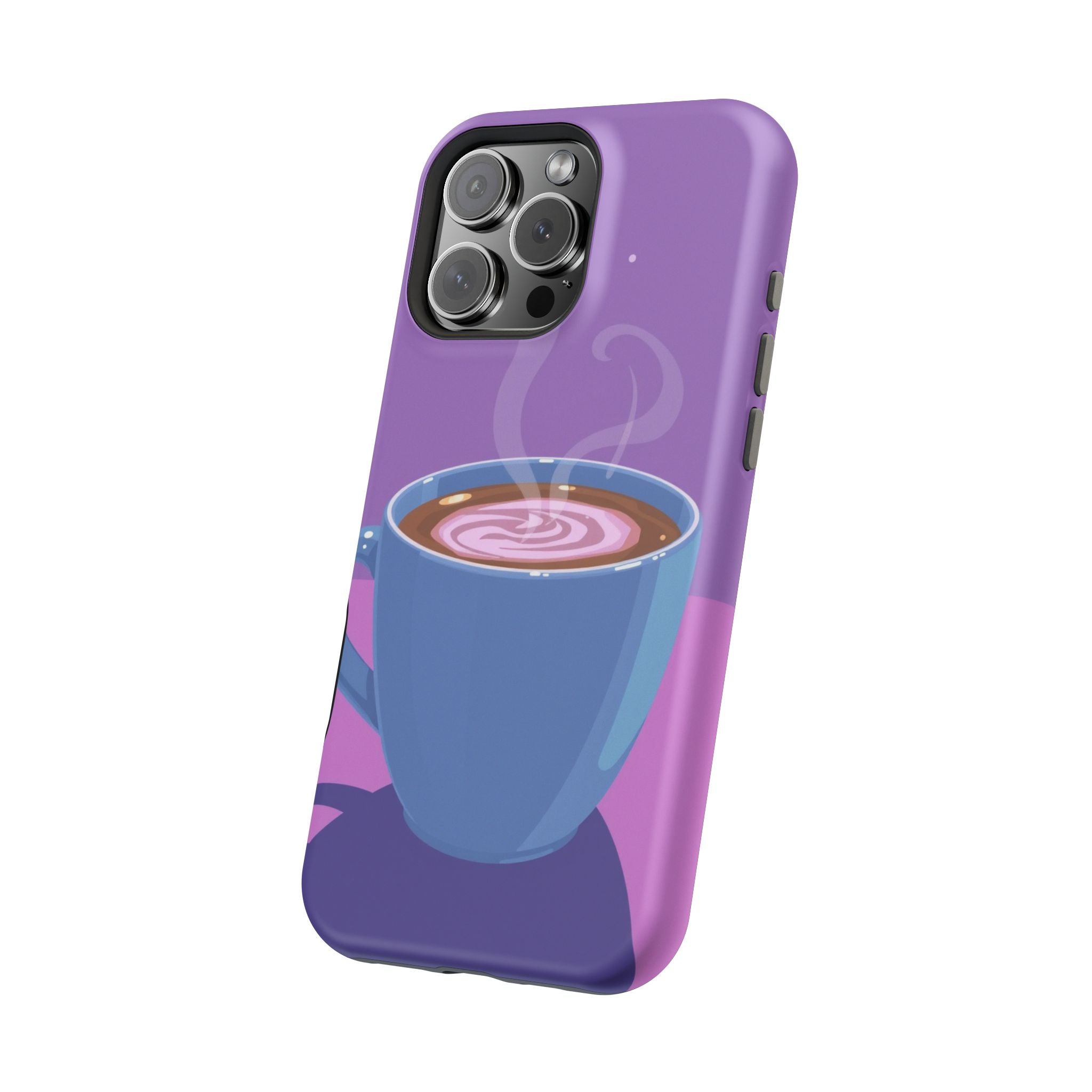 iPhone Emotional Support Coffee Pixel Art -Bit Soft Finish Everyday Case · iPhon