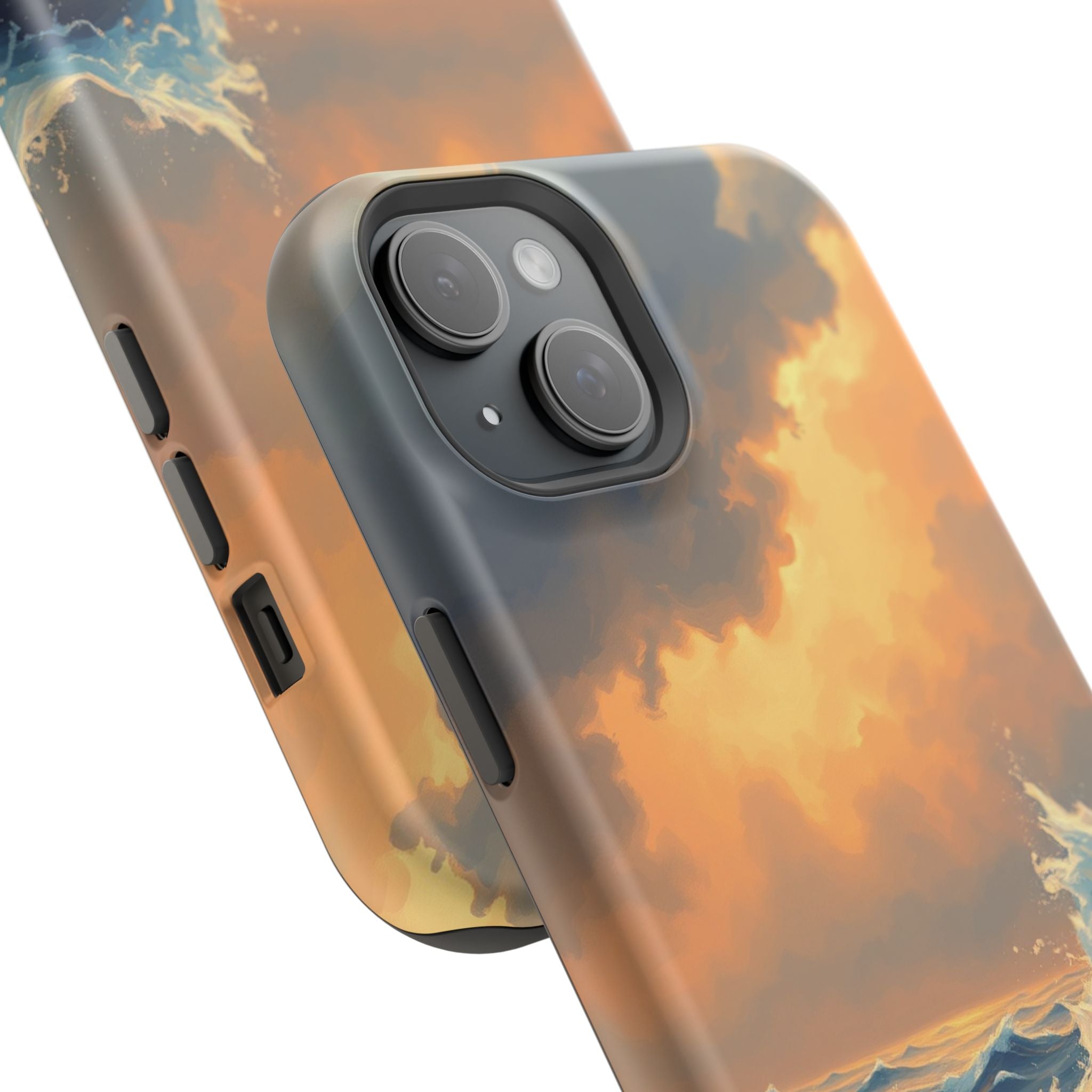 iPhone Sunset Amber And Peach Storm at Sea Slim iPhone Everyday · iPhone Case