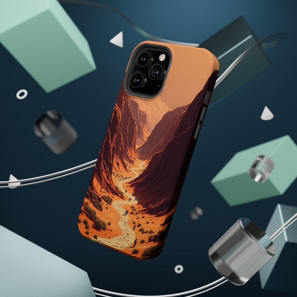iPhone Burnt Orange And Sand Valley Floor Slim iPhone Everyday Designer · iPhone