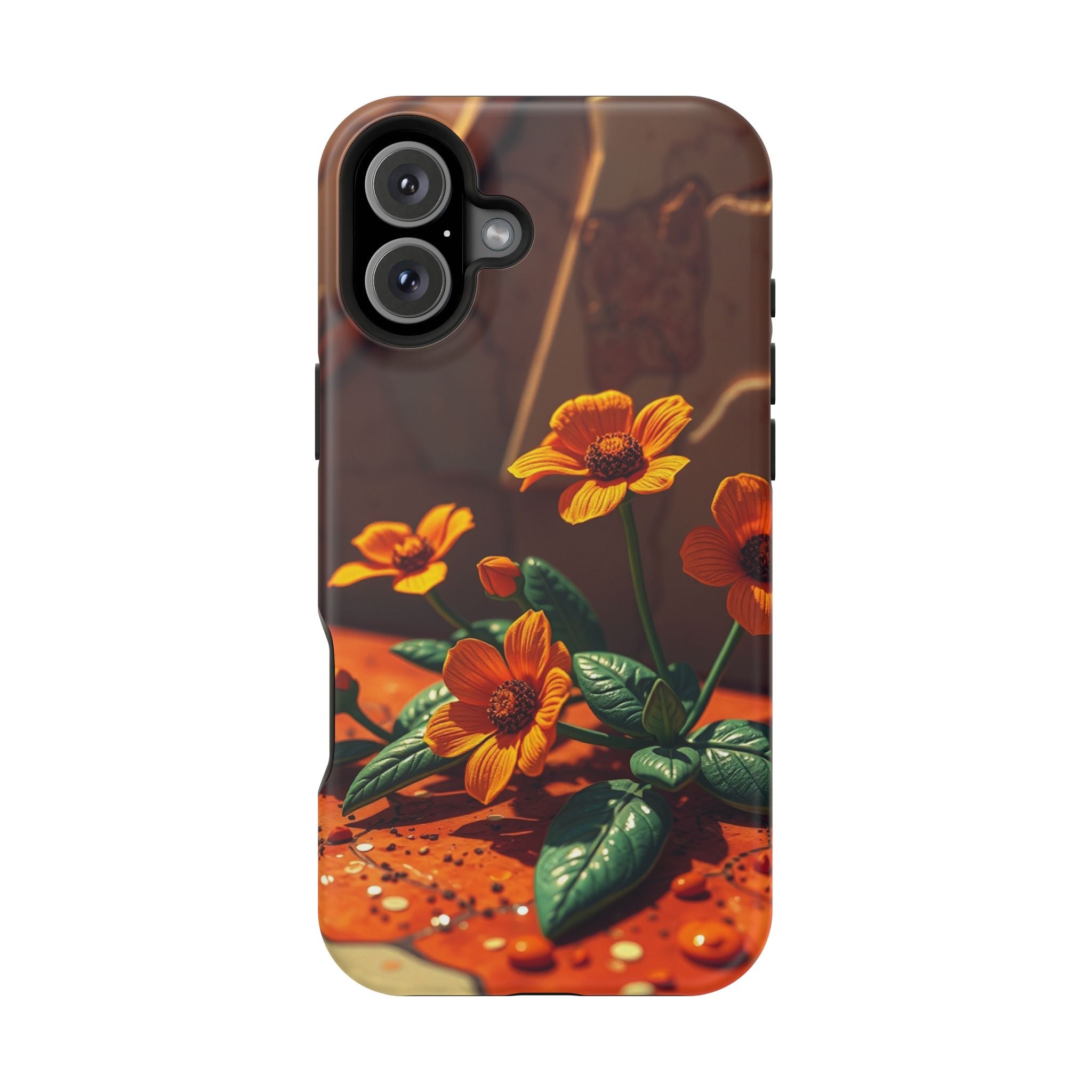 iPhone Floral Terrazzo Bold Art Slim Everyday Designer Case · iPhone Case