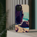 iPhone Cyan And Magenta Pebble Beach Slim Everyday Designer Case · iPhone Case