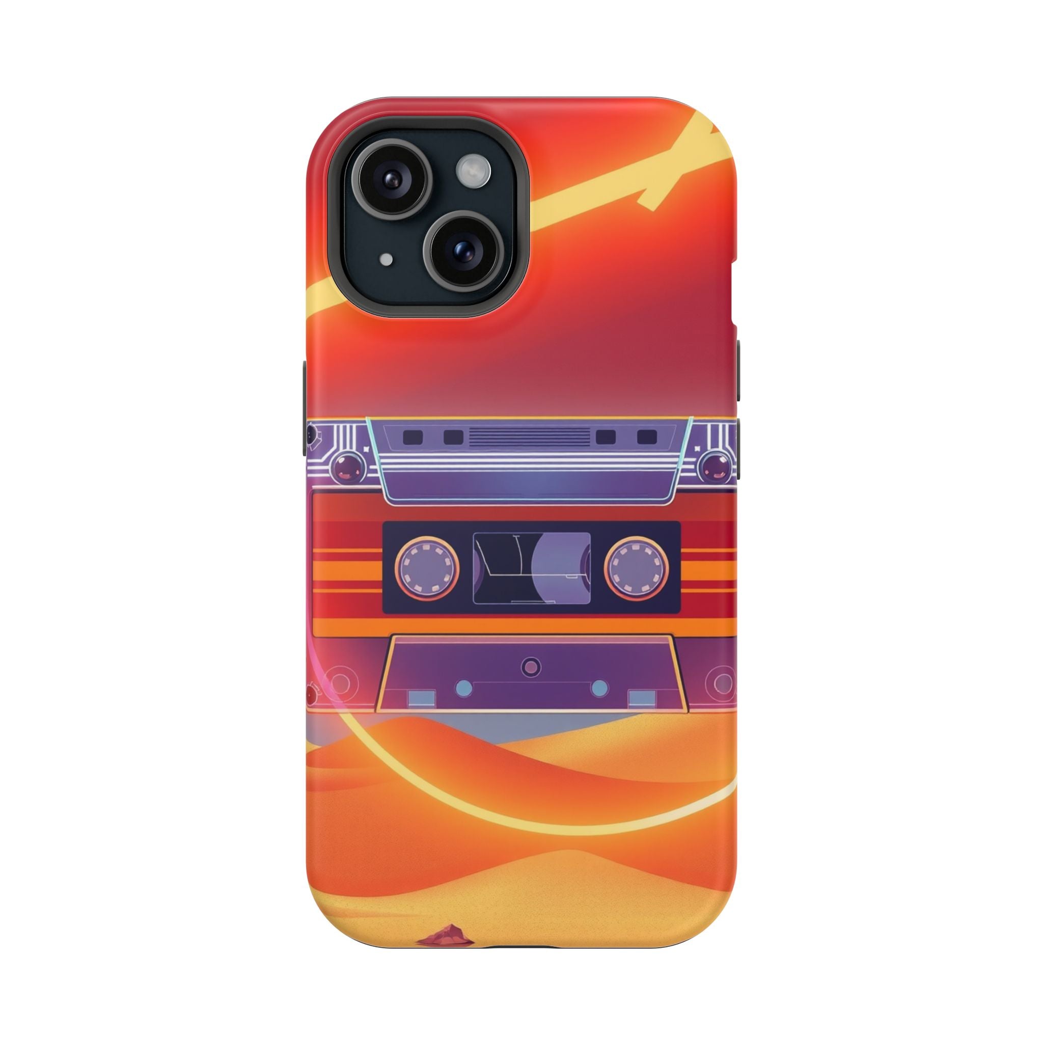 iPhone Cassette Tape Rewind Bold Art Slim Everyday Designer Case · iPhone Case