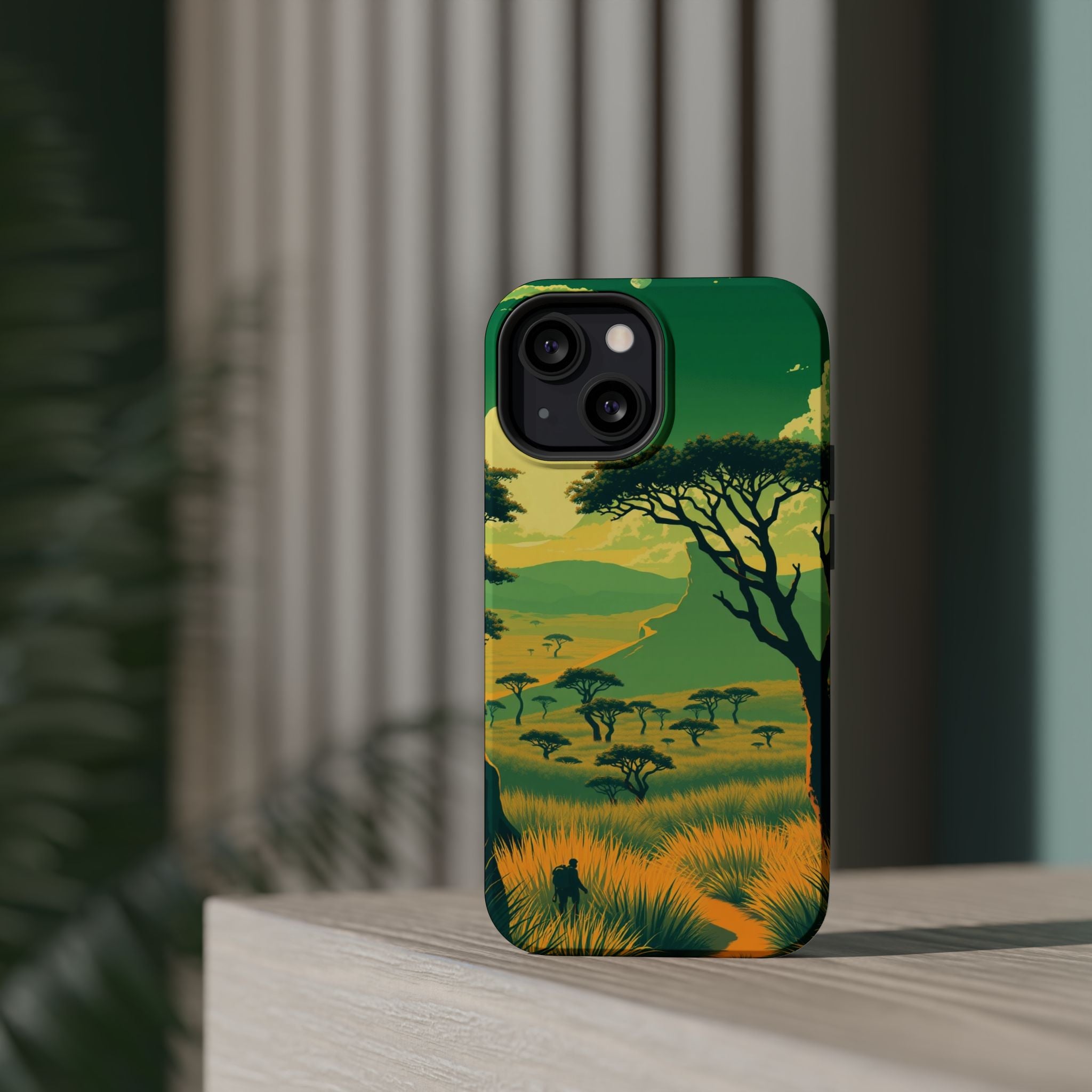 iPhone Savanna Horizon Pixel Art -Bit Slim Everyday Designer Case · iPhone Case