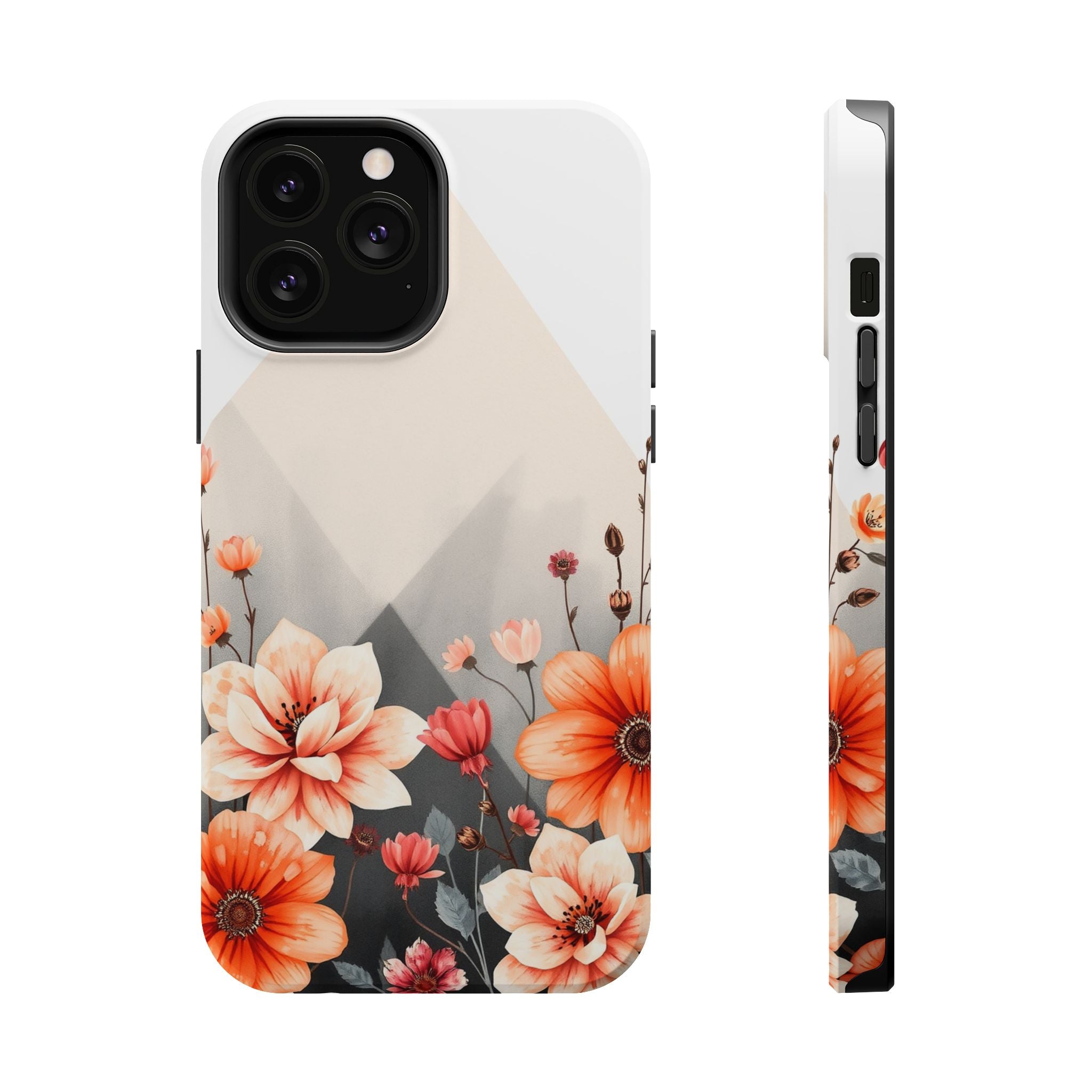 iPhone Floral Geometric Vibrant Design Slim Snap Case · iPhone Case