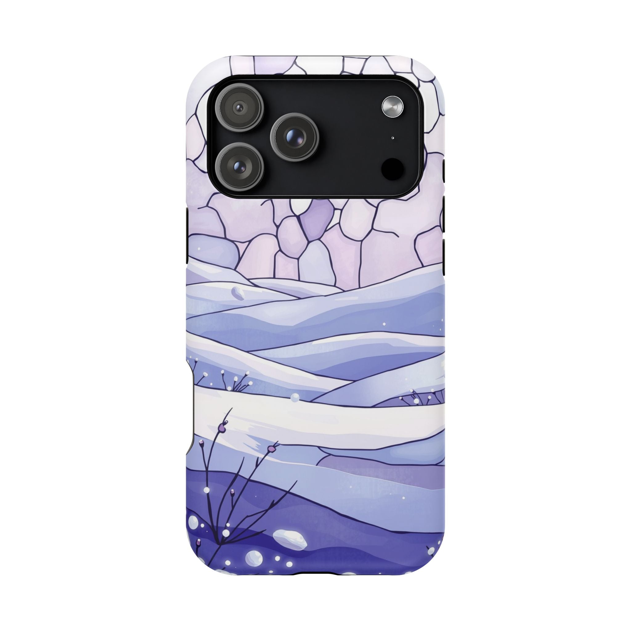iPhone Snow Field Electric Art 11 Bold Modern Everyday Snap Case · iPhone Case