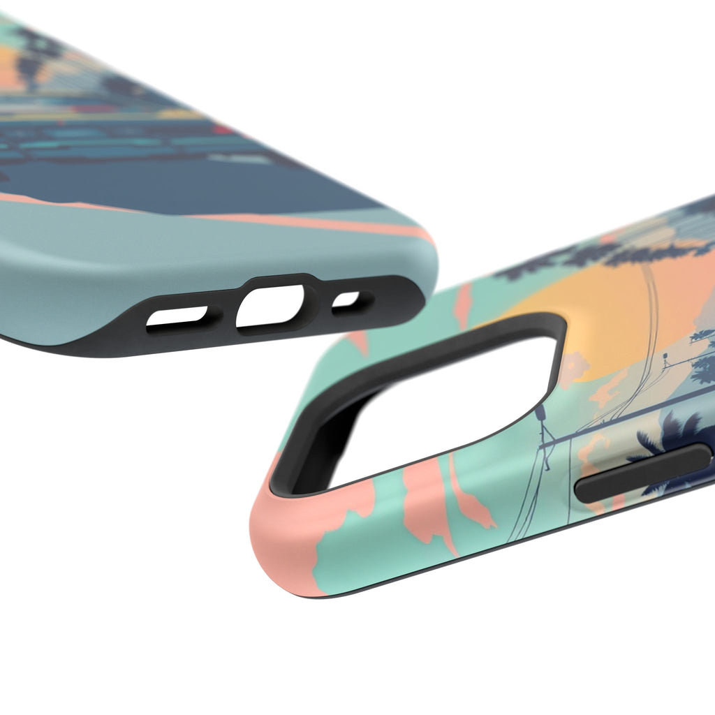 iPhone Sunset Drive 80s Pop Art Bold Slim Everyday Designer Case · iPhone Case